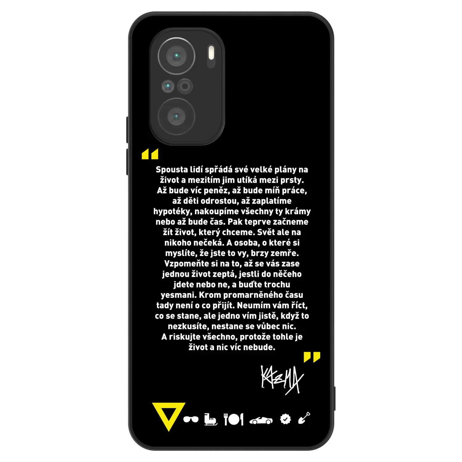 Picasee ULTIMATE CASE pro Xiaomi Poco F3 - Kazma - BUĎTE TROCHU YESMANI