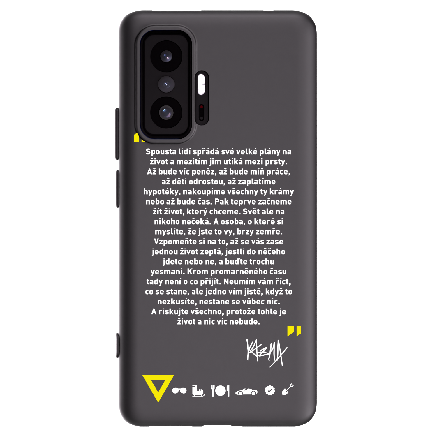 Picasee silikónový čierny obal pre Xiaomi 11T - Kazma - BUĎTE TROCHU YESMANI