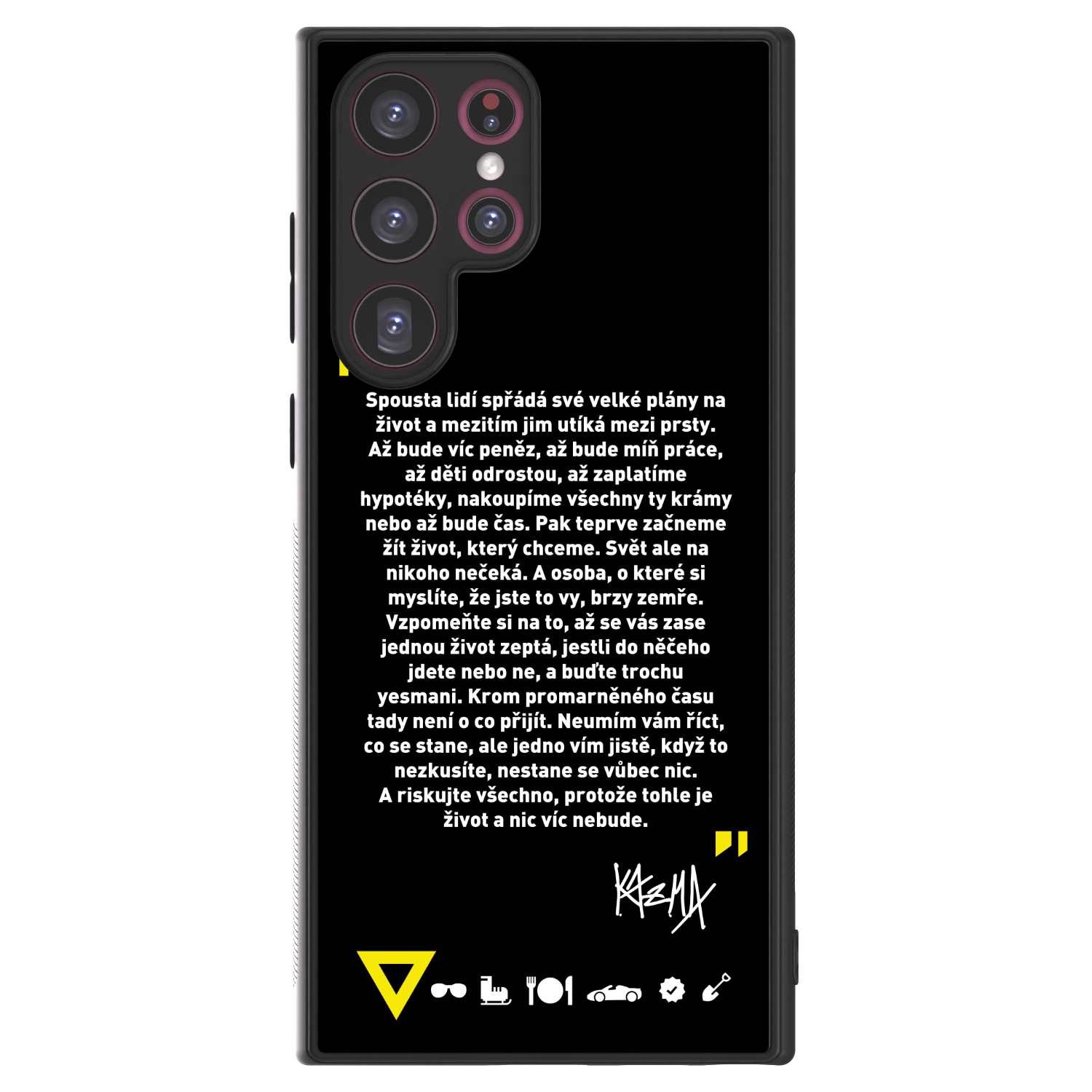 Picasee ULTIMATE CASE pro Samsung Galaxy S22 Ultra 5G - Kazma - BUĎTE TROCHU YESMANI