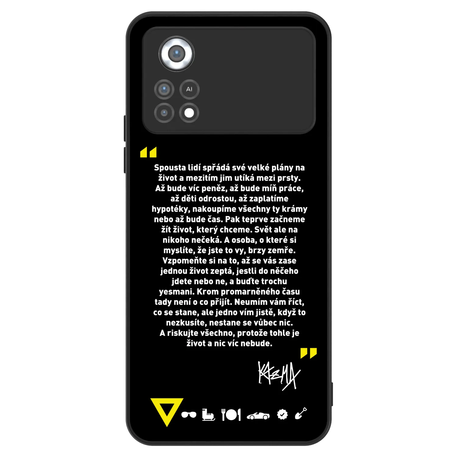 Picasee ULTIMATE CASE pro Xiaomi Poco X4 Pro 5G - Kazma - BUĎTE TROCHU YESMANI