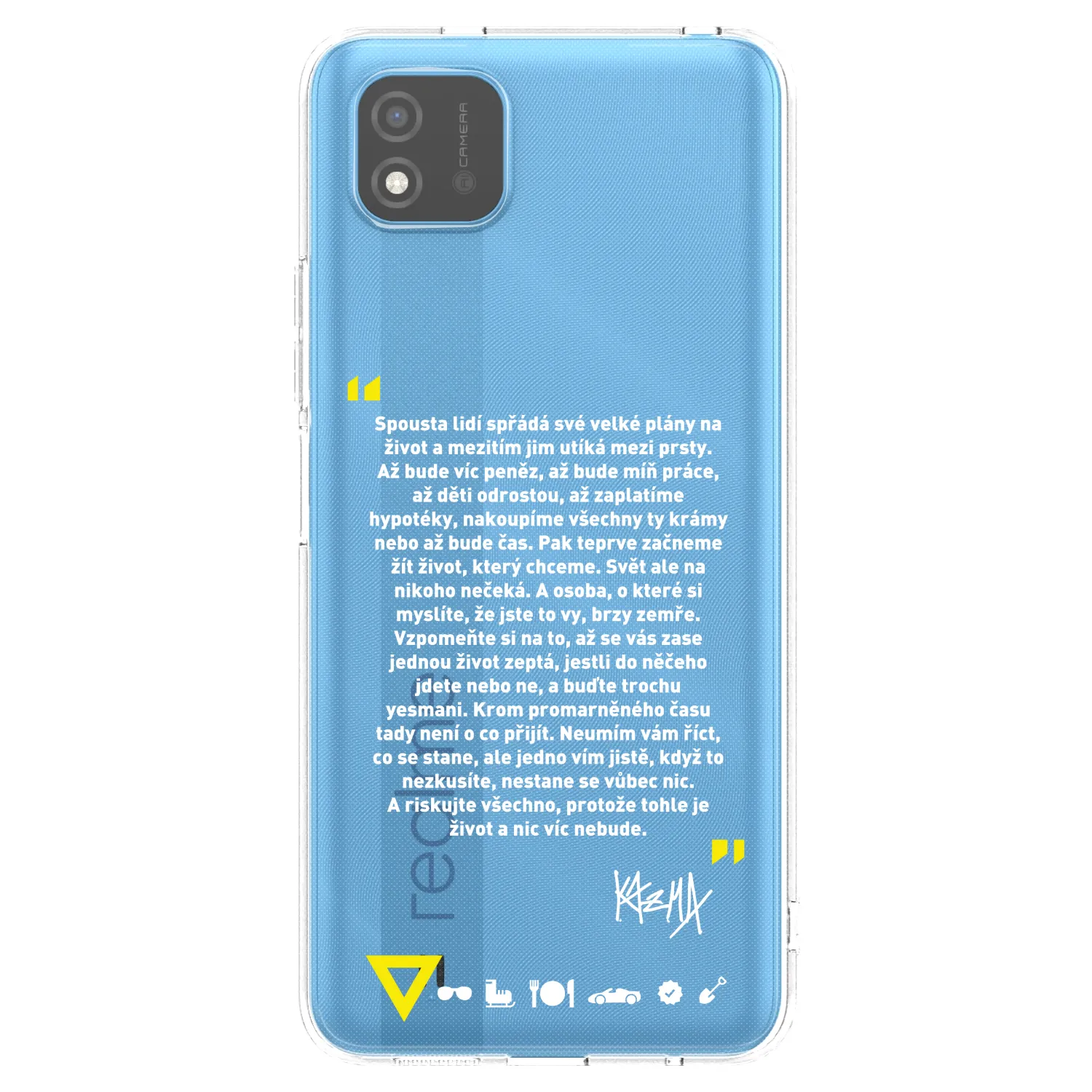 Picasee silikónový prehľadný obal pre Realme C11 (2021) - Kazma - BUĎTE TROCHU YESMANI