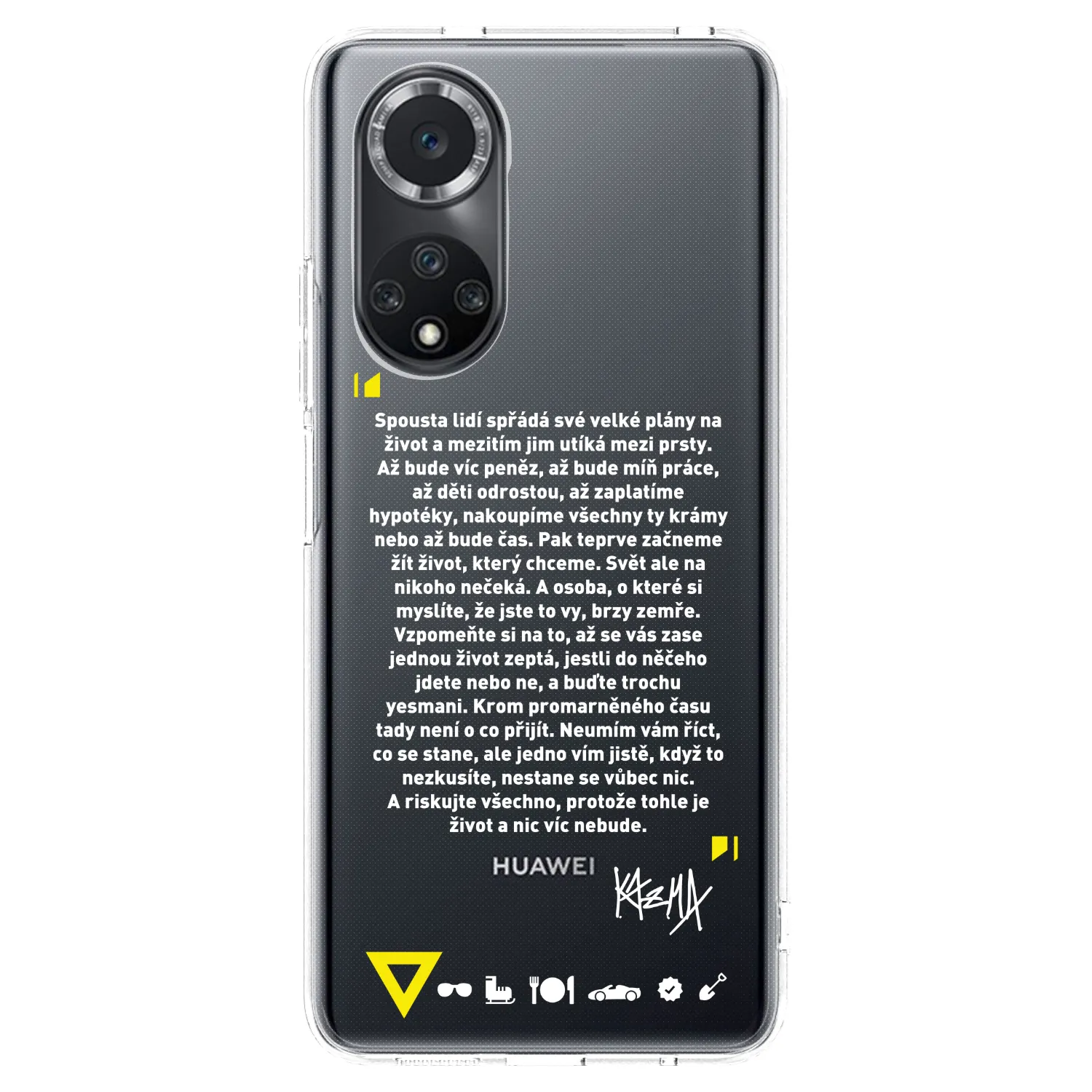 Picasee silikónový prehľadný obal pre Huawei Nova 9 SE - Kazma - BUĎTE TROCHU YESMANI