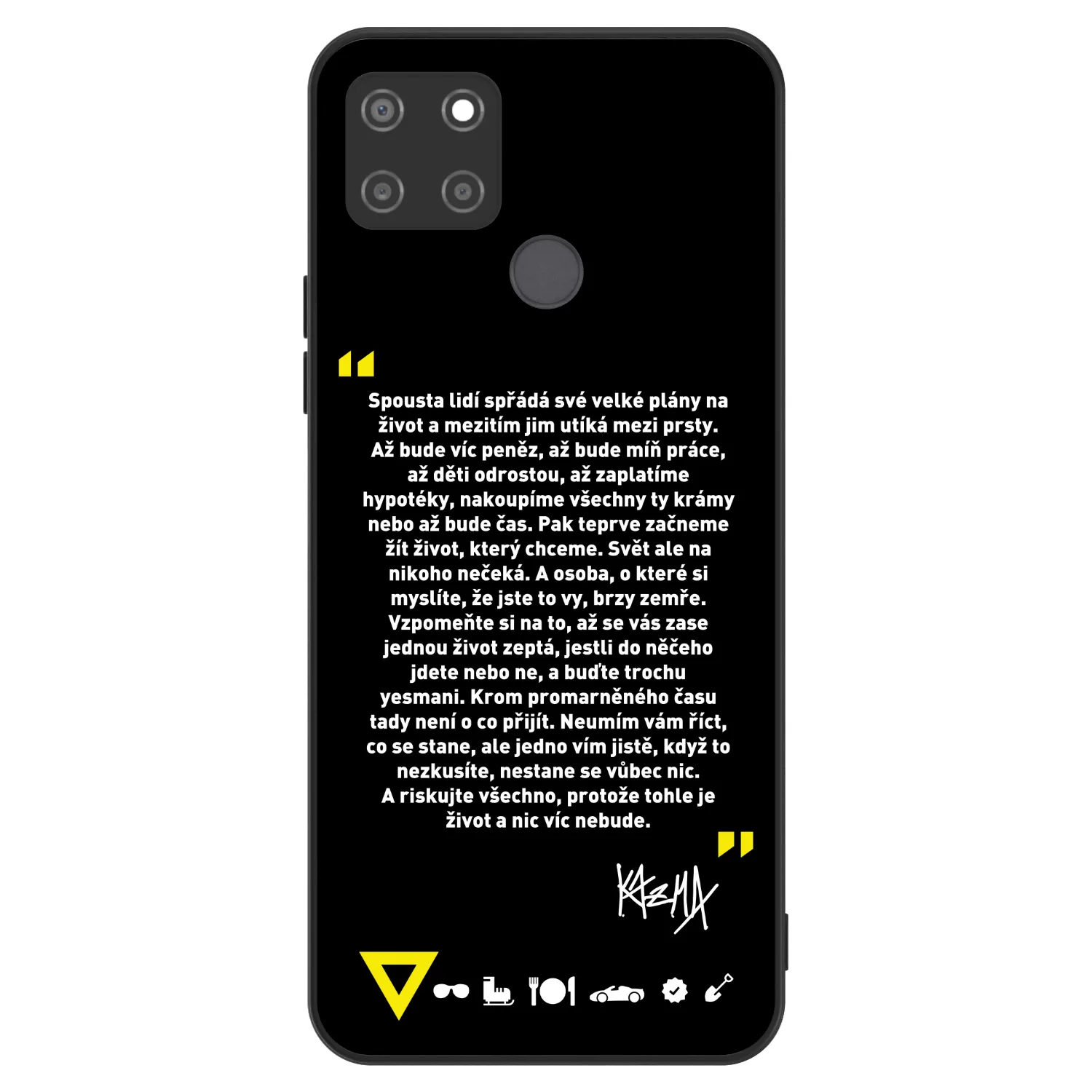 Picasee ULTIMATE CASE pro Realme C21Y - Kazma - BUĎTE TROCHU YESMANI