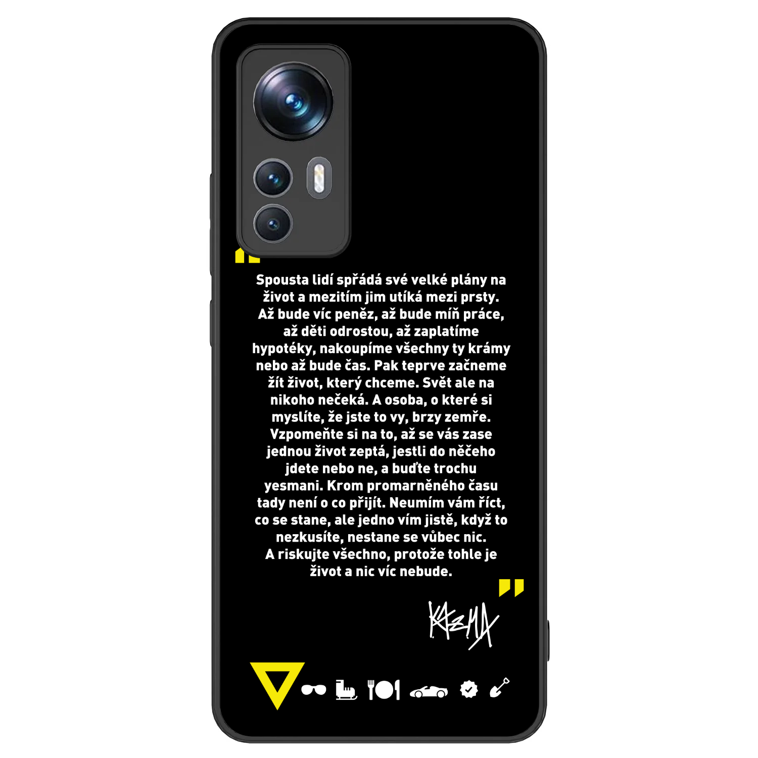 Picasee ULTIMATE CASE pro Xiaomi 12T - Kazma - BUĎTE TROCHU YESMANI