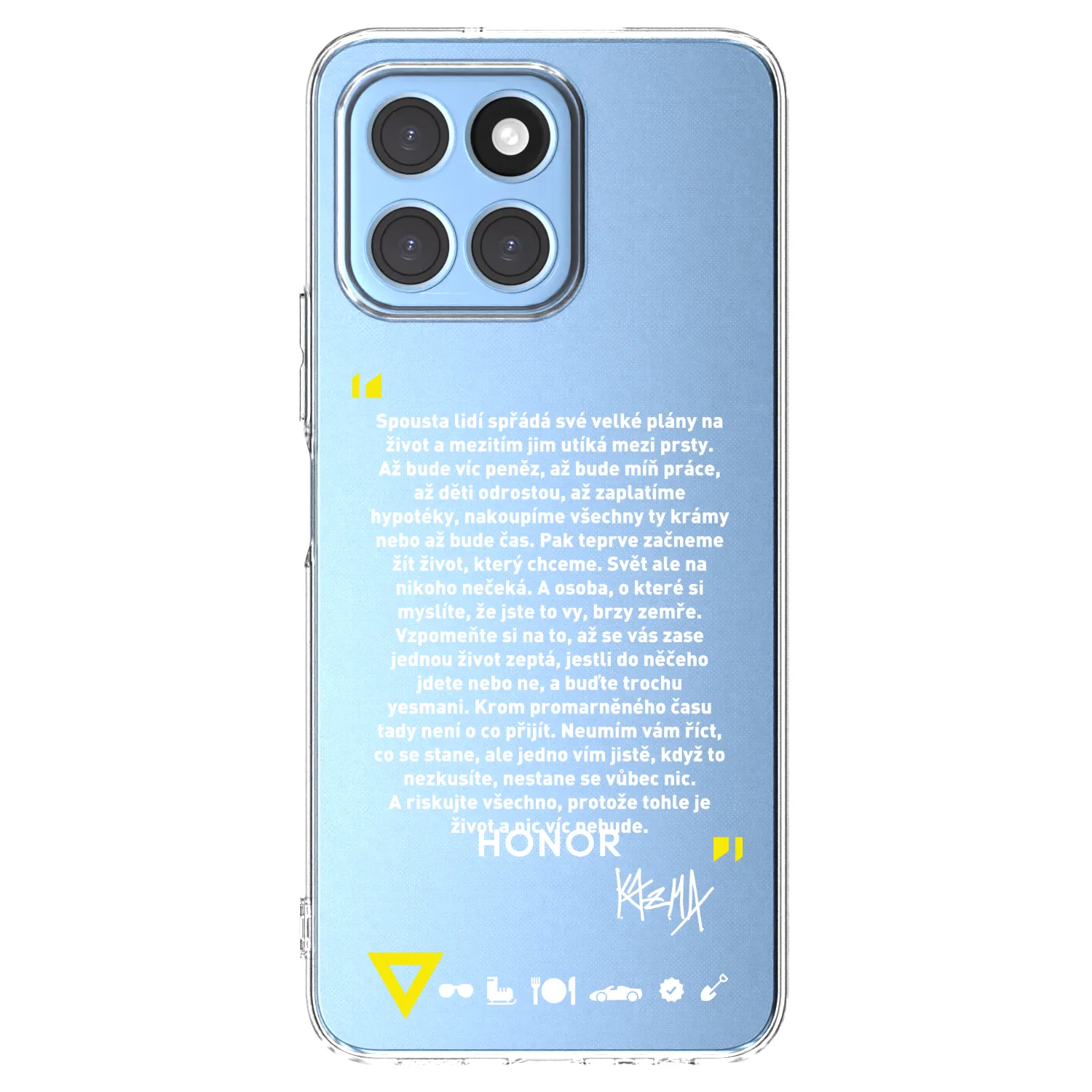 Picasee silikónový prehľadný obal pre Honor X6 - Kazma - BUĎTE TROCHU YESMANI