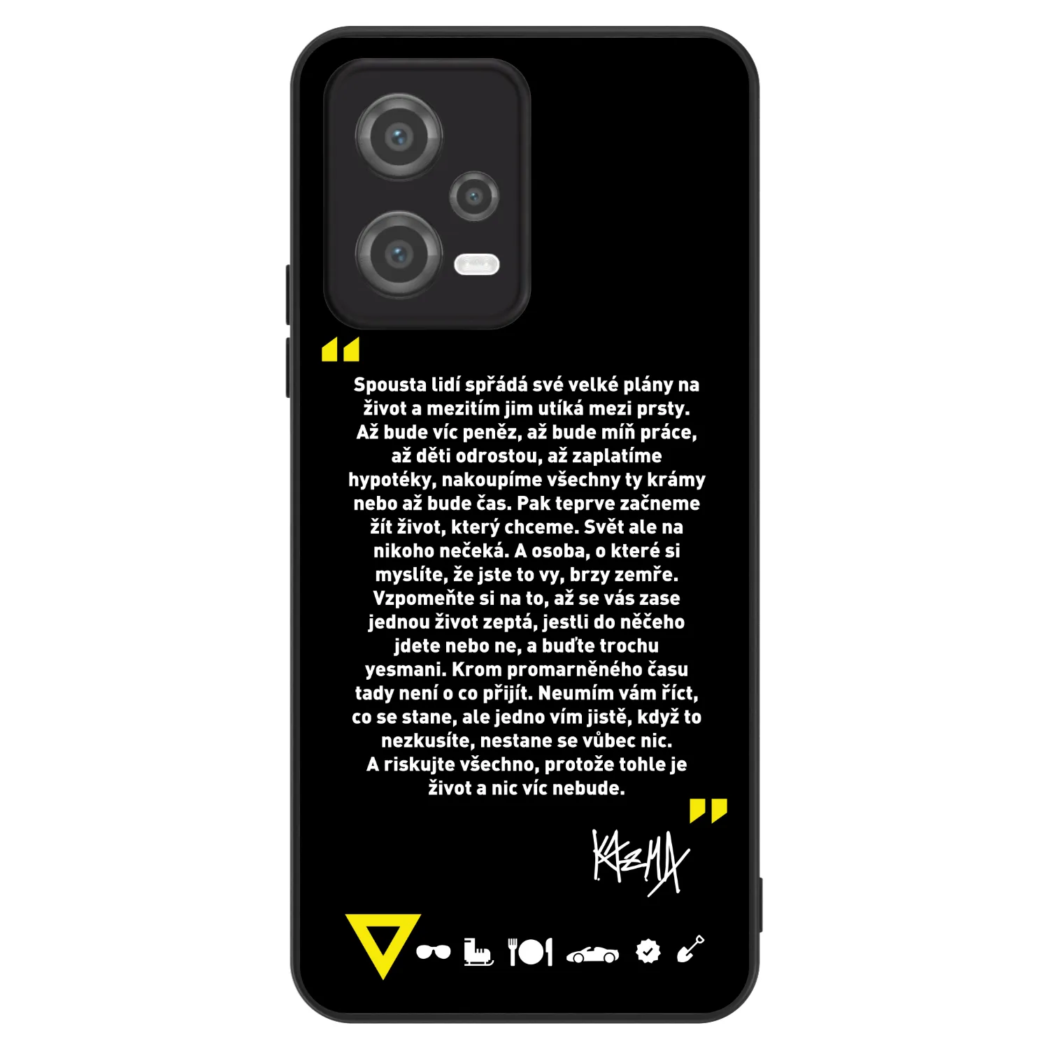 Picasee ULTIMATE CASE pro Xiaomi Poco X5 - Kazma - BUĎTE TROCHU YESMANI