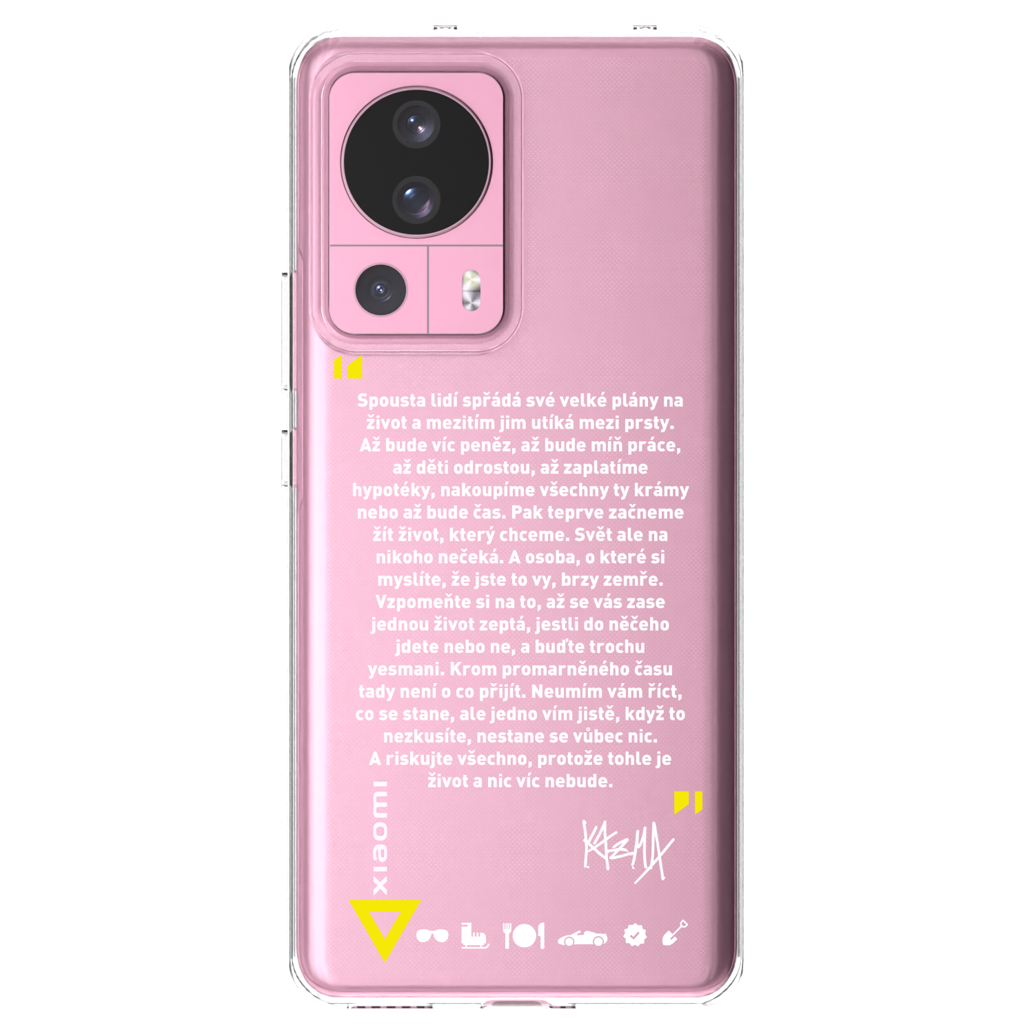 Picasee silikónový prehľadný obal pre Xiaomi 13 Lite - Kazma - BUĎTE TROCHU YESMANI