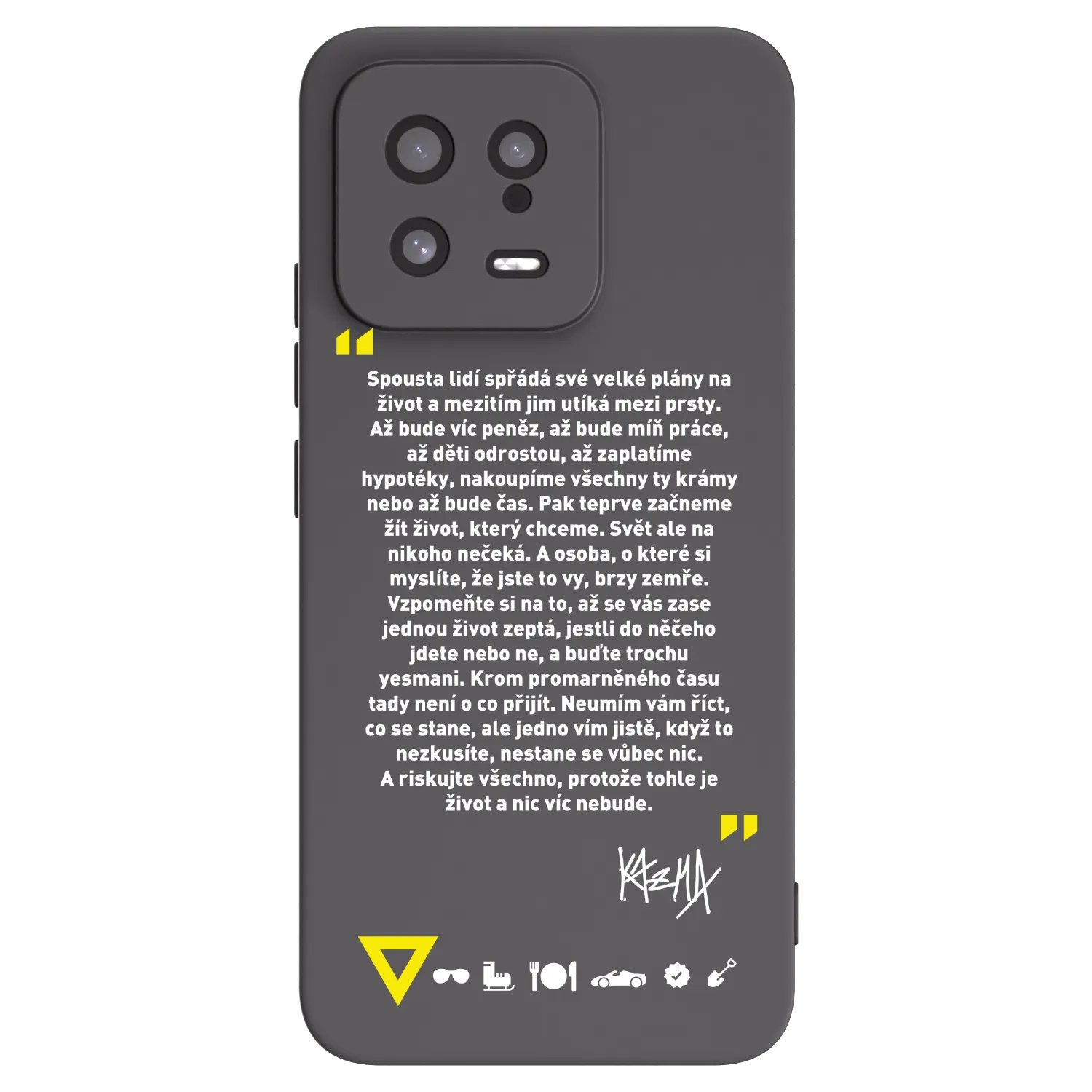 Silikónový čierny obal pre Xiaomi 13 - Kazma - BUĎTE TROCHU YESMANI