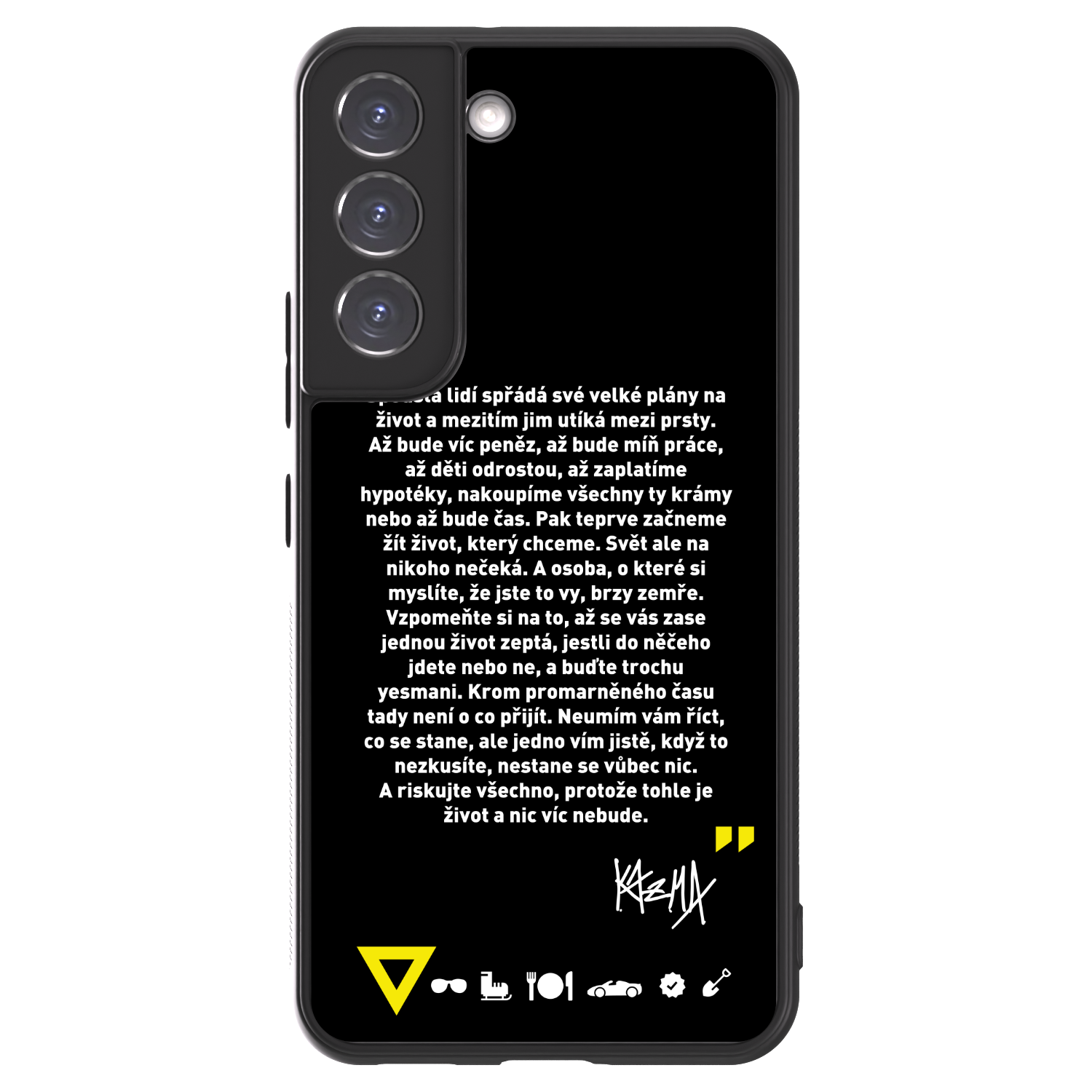 Picasee ULTIMATE CASE PowerShare pro Samsung Galaxy S22 5G - Kazma - BUĎTE TROCHU YESMANI