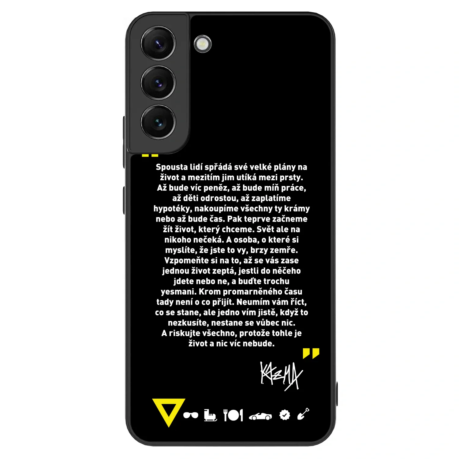 Picasee ULTIMATE CASE PowerShare pro Samsung Galaxy S22+ 5G - Kazma - BUĎTE TROCHU YESMANI