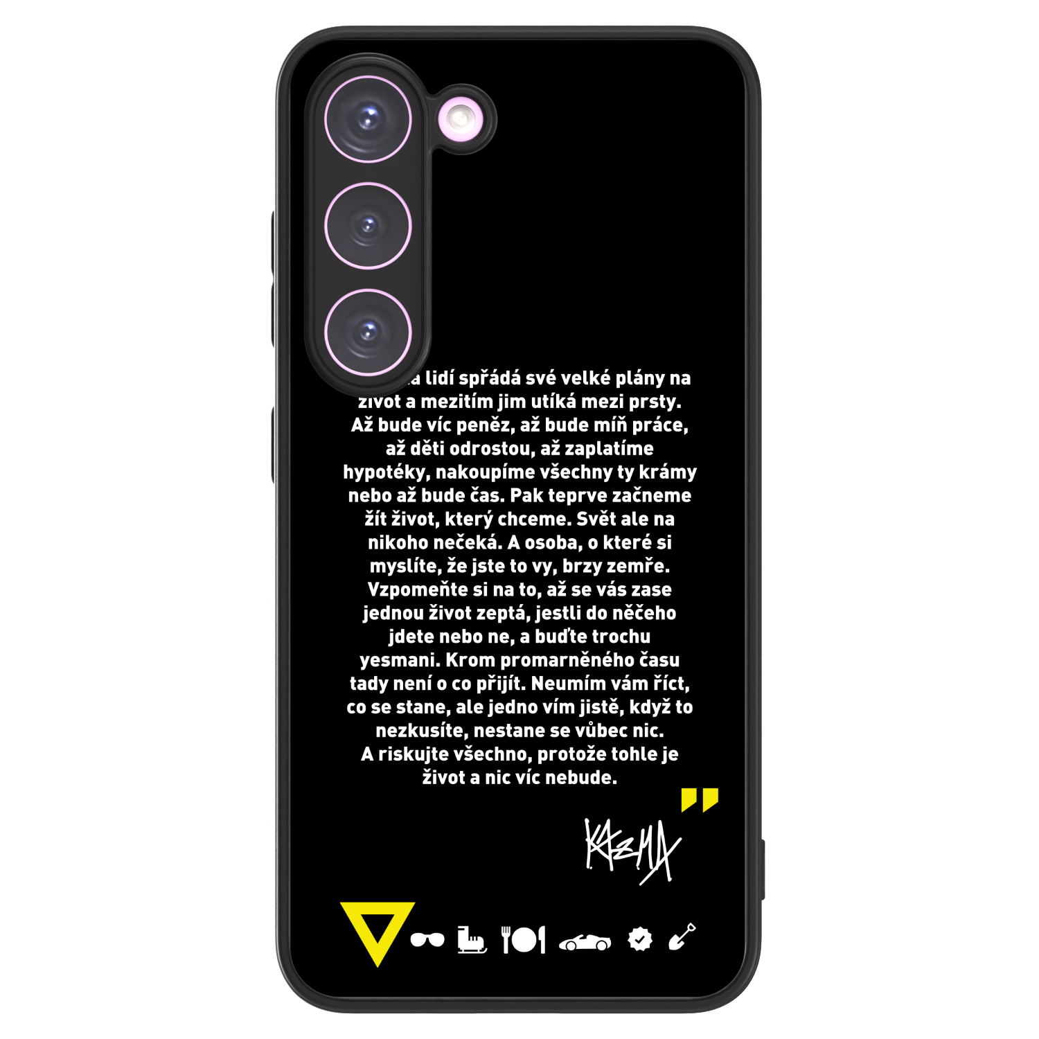 Picasee ULTIMATE CASE PowerShare pro Samsung Galaxy S23 5G - Kazma - BUĎTE TROCHU YESMANI