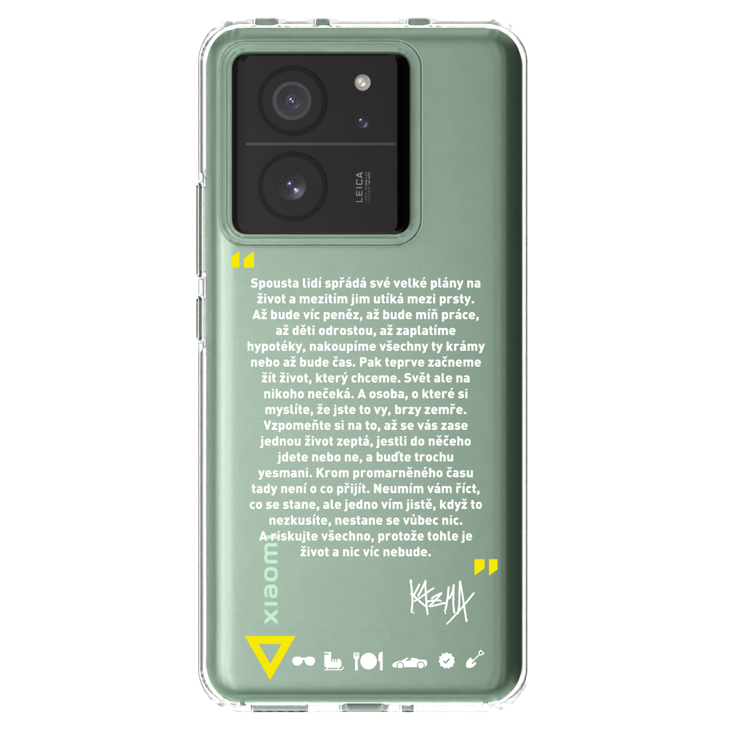Picasee silikónový prehľadný obal pre Xiaomi 13T - Kazma - BUĎTE TROCHU YESMANI