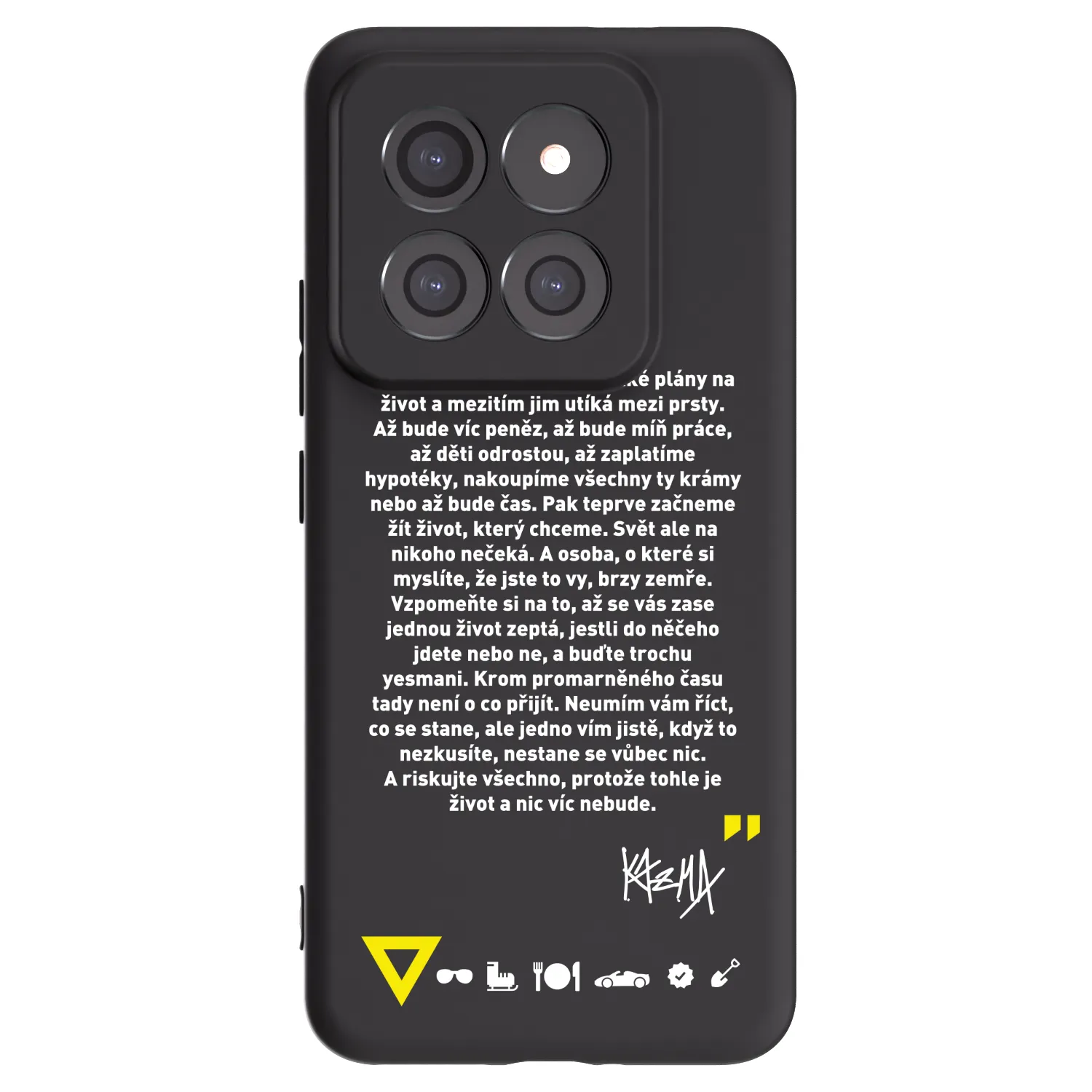 Picasee silikónový čierny obal pre Xiaomi 14 Pro - Kazma - BUĎTE TROCHU YESMANI