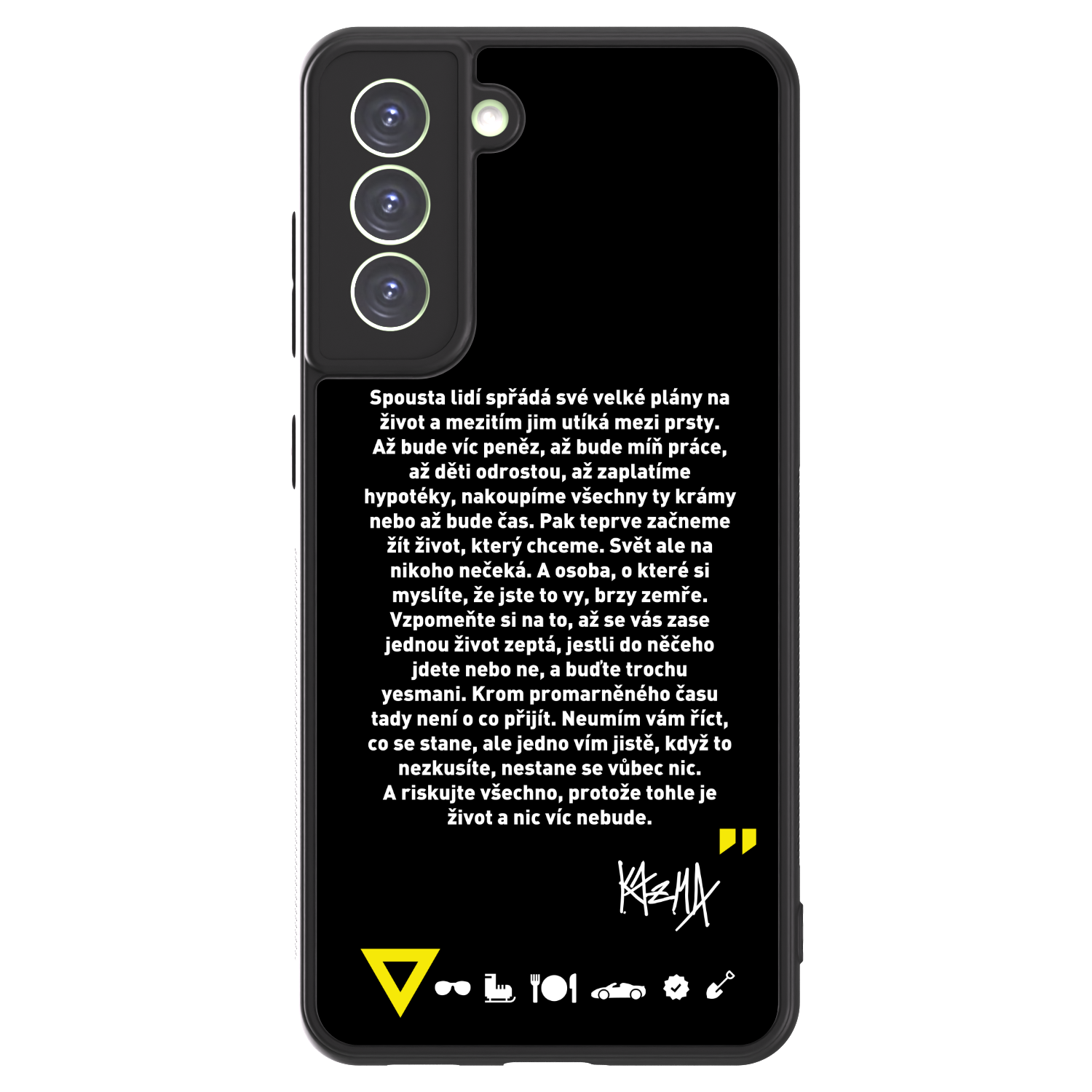 Picasee ULTIMATE CASE PowerShare pro Samsung Galaxy S21 FE 5G - Kazma - BUĎTE TROCHU YESMANI