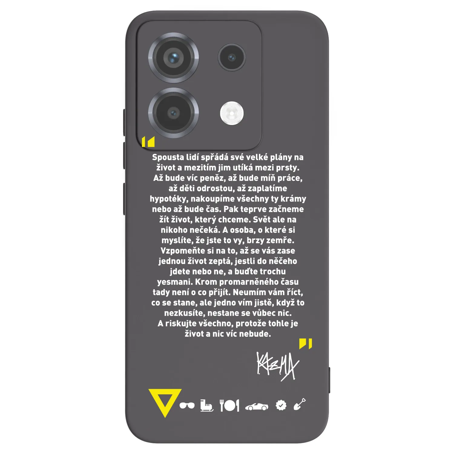 Picasee silikónový čierny obal pre Xiaomi Poco X6 - Kazma - BUĎTE TROCHU YESMANI