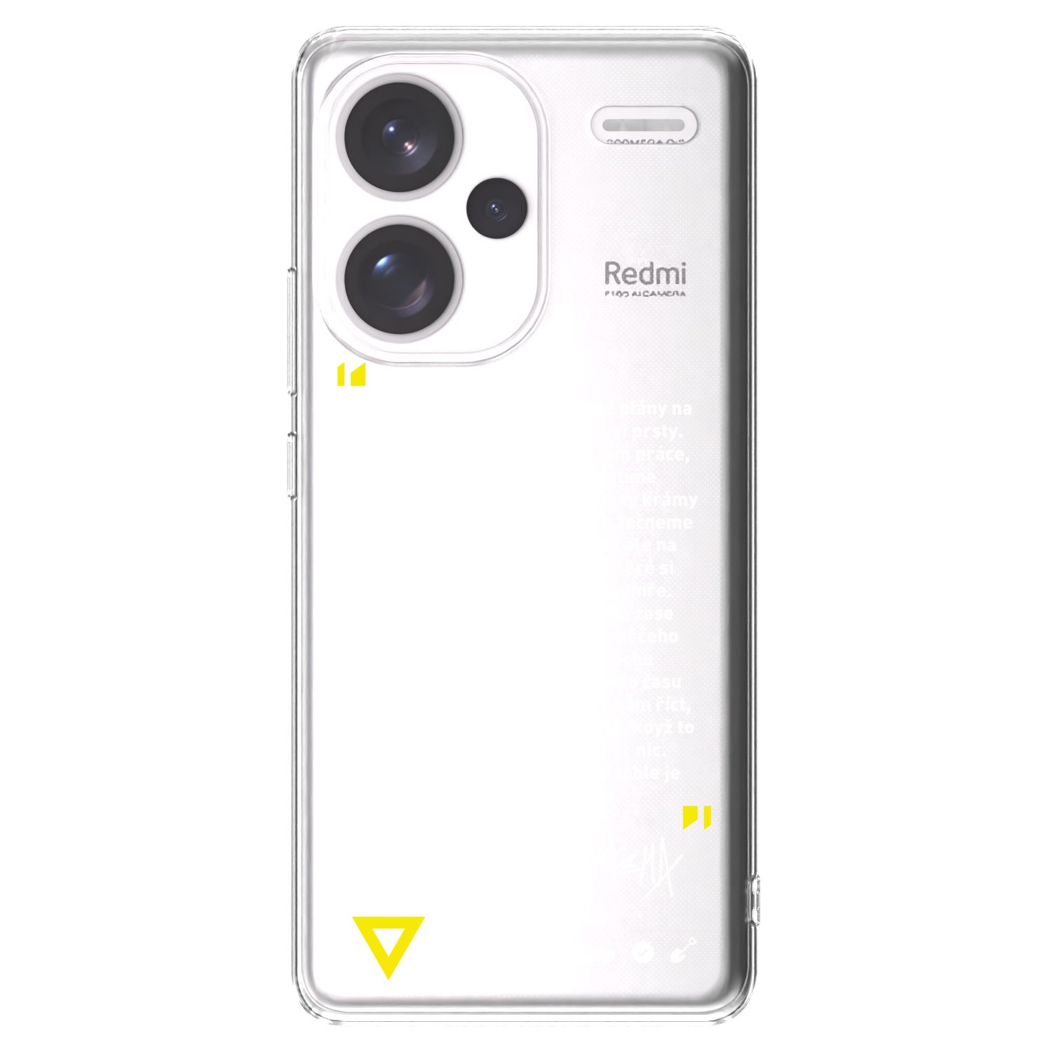 Picasee silikónový prehľadný obal pre Xiaomi Redmi Note 13 Pro+ 5G - Kazma - BUĎTE TROCHU YESMANI