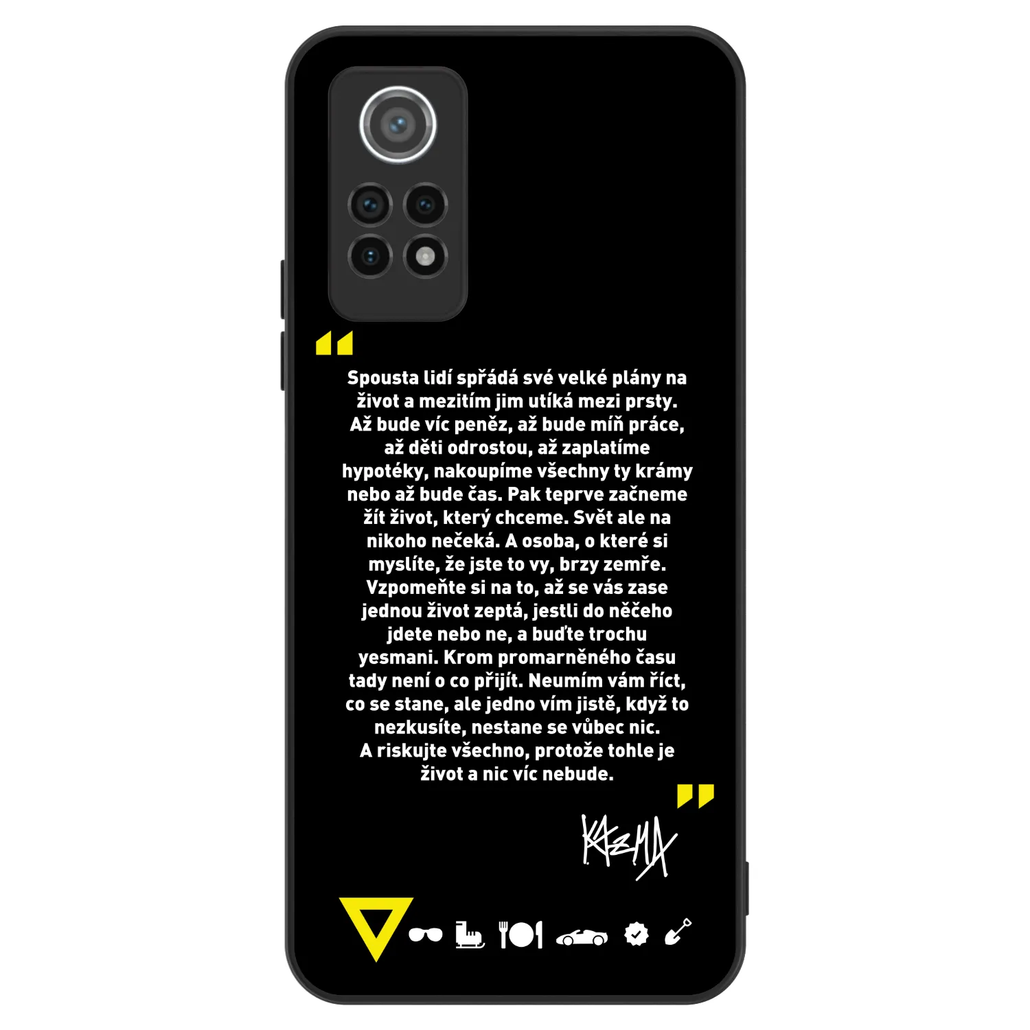 Picasee ULTIMATE CASE pro Xiaomi Redmi Note 12 Pro 4G - Kazma - BUĎTE TROCHU YESMANI