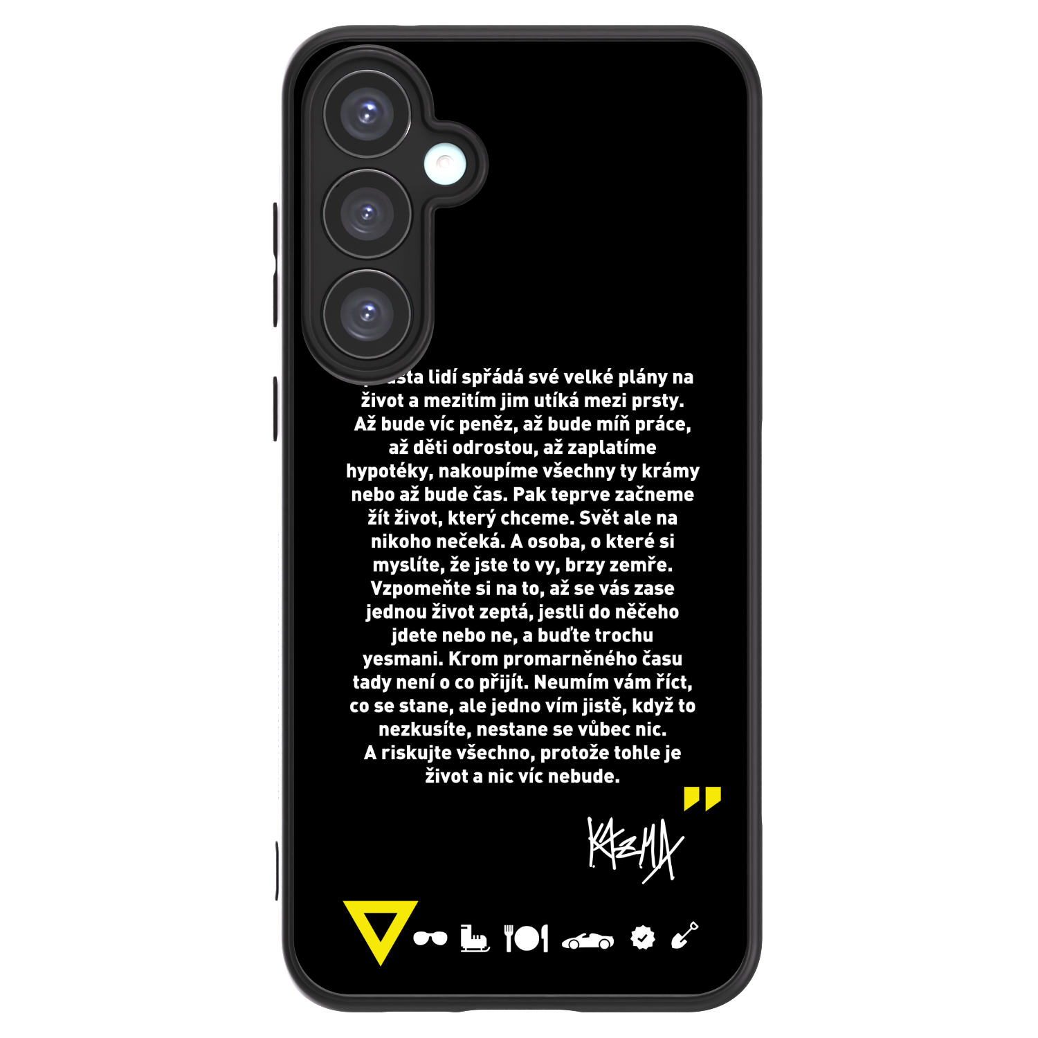 Picasee ULTIMATE CASE pro Samsung Galaxy A55 5G A556B - Kazma - BUĎTE TROCHU YESMANI