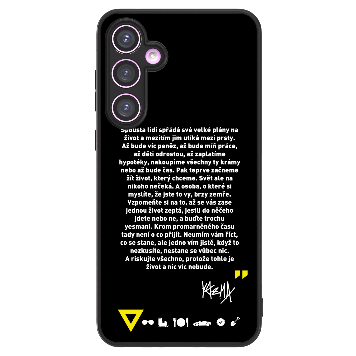 Picasee ULTIMATE CASE pro Samsung Galaxy A35 5G A356B - Kazma - BUĎTE TROCHU YESMANI