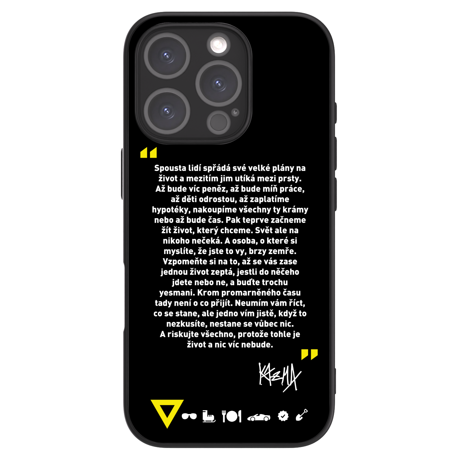 Picasee ULTIMATE CASE pro Apple iPhone 16 Pro - Kazma - BUĎTE TROCHU YESMANI