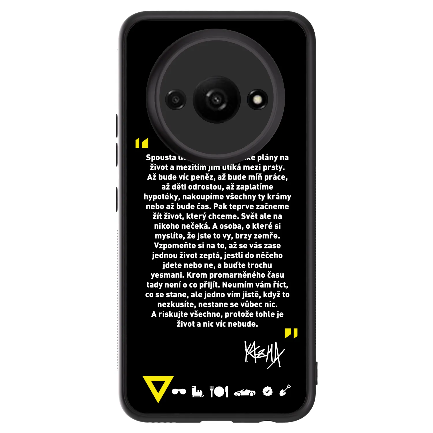 Picasee ULTIMATE CASE pro Xiaomi Redmi A3 - Kazma - BUĎTE TROCHU YESMANI