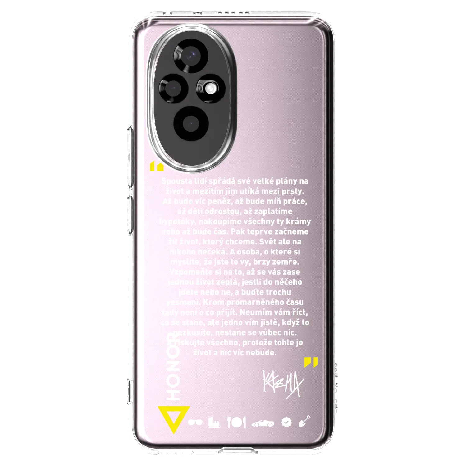 Picasee silikónový prehľadný obal pre Honor 200 Pro 5G - Kazma - BUĎTE TROCHU YESMANI