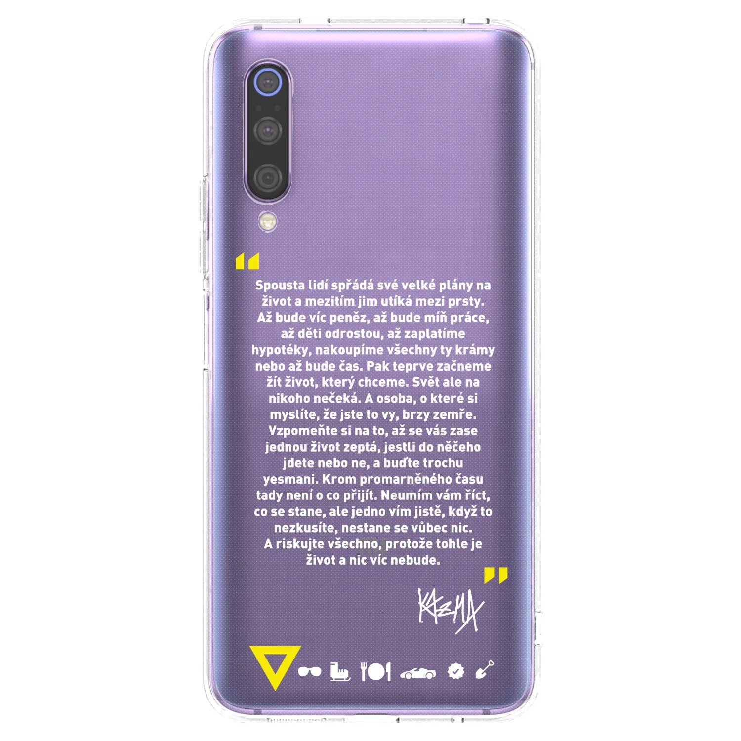 Picasee silikónový prehľadný obal pre Xiaomi Mi 9 - Kazma - BUĎTE TROCHU YESMANI