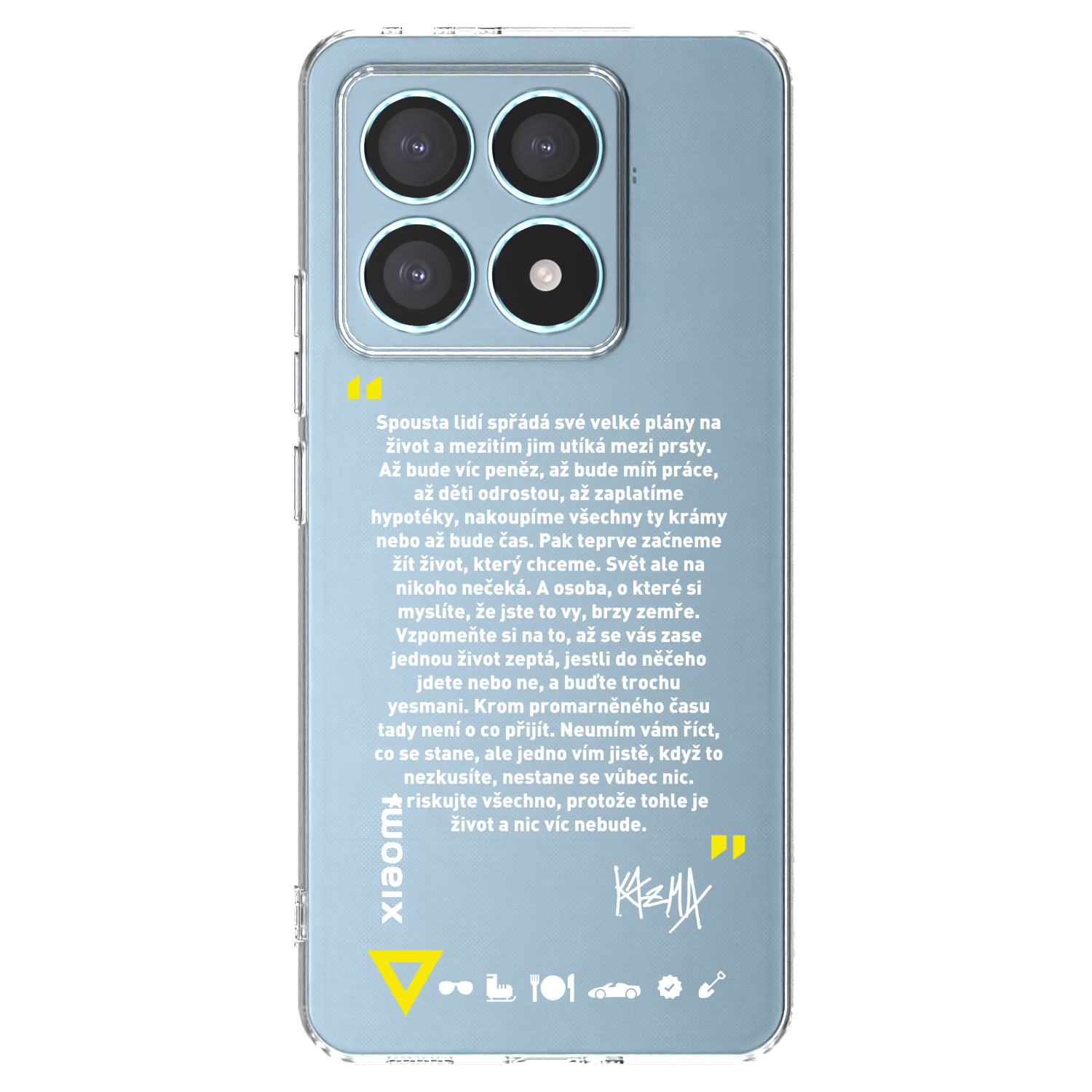 Picasee silikónový prehľadný obal pre Xiaomi 14T Pro - Kazma - BUĎTE TROCHU YESMANI