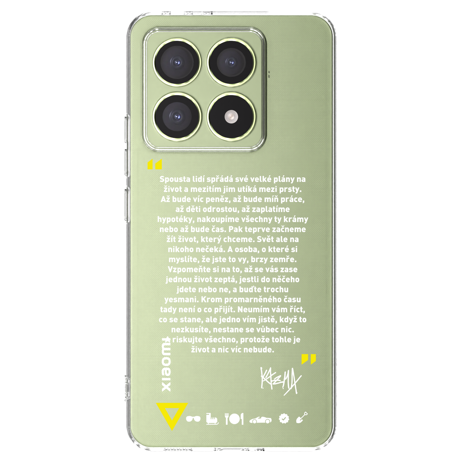 Picasee silikónový prehľadný obal pre Xiaomi 14T - Kazma - BUĎTE TROCHU YESMANI