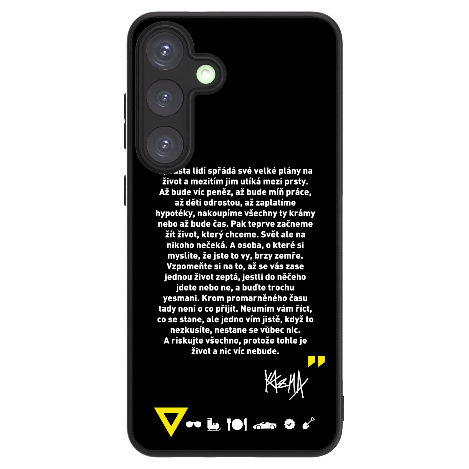 Picasee ULTIMATE CASE PowerShare pro Samsung Galaxy S25+ 5G - Kazma - BUĎTE TROCHU YESMANI