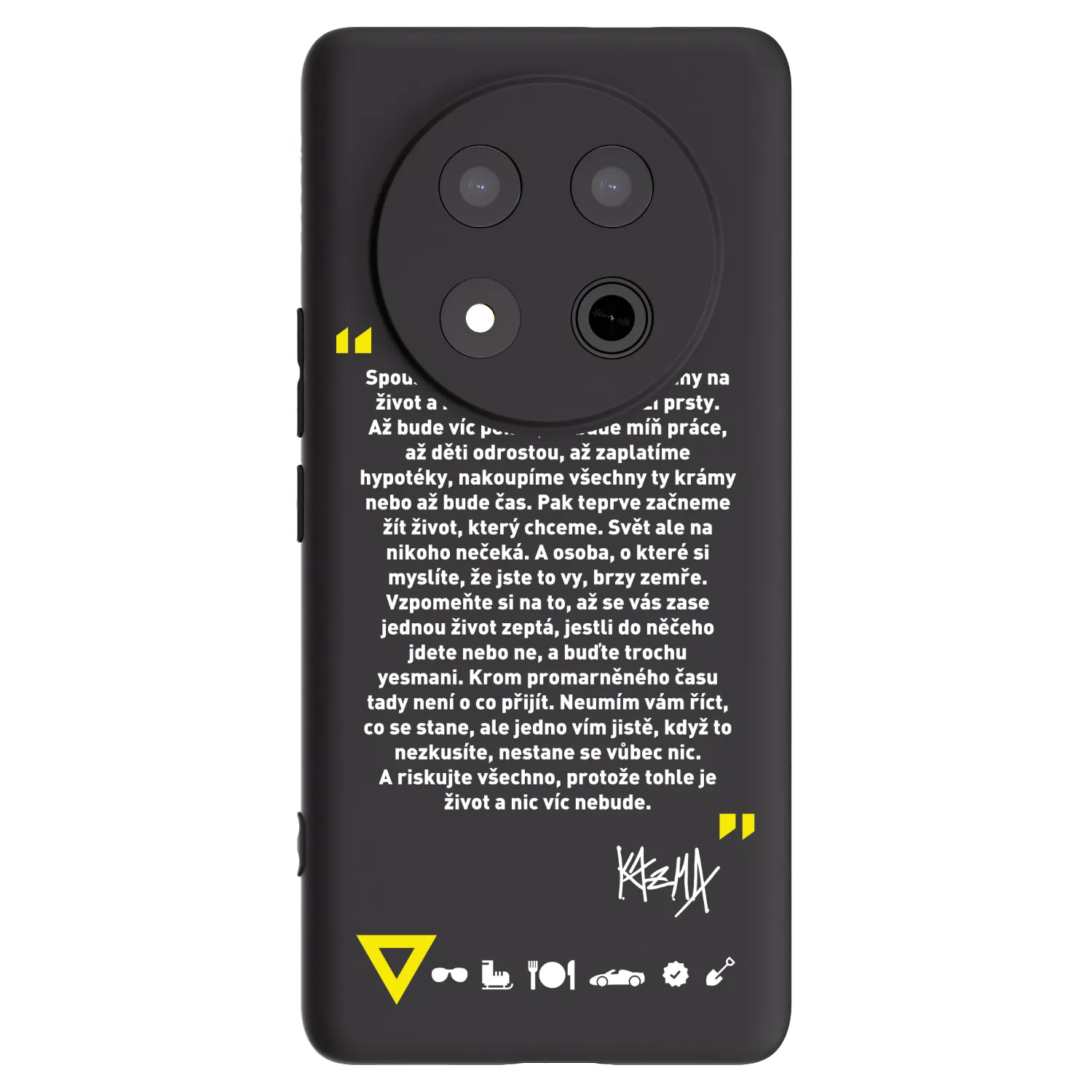Picasee silikónový čierny obal pre Honor Magic7 Lite 5G - Kazma - BUĎTE TROCHU YESMANI