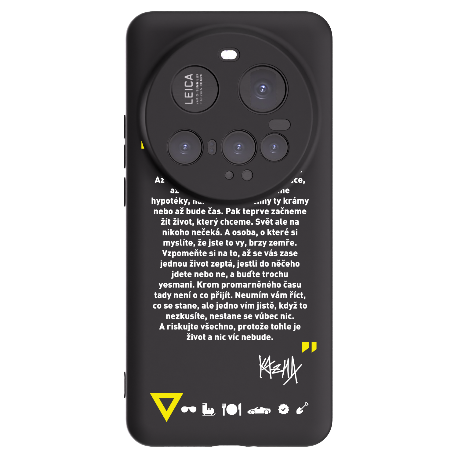 Picasee silikónový čierny obal pre Xiaomi 15 Ultra - Kazma - BUĎTE TROCHU YESMANI