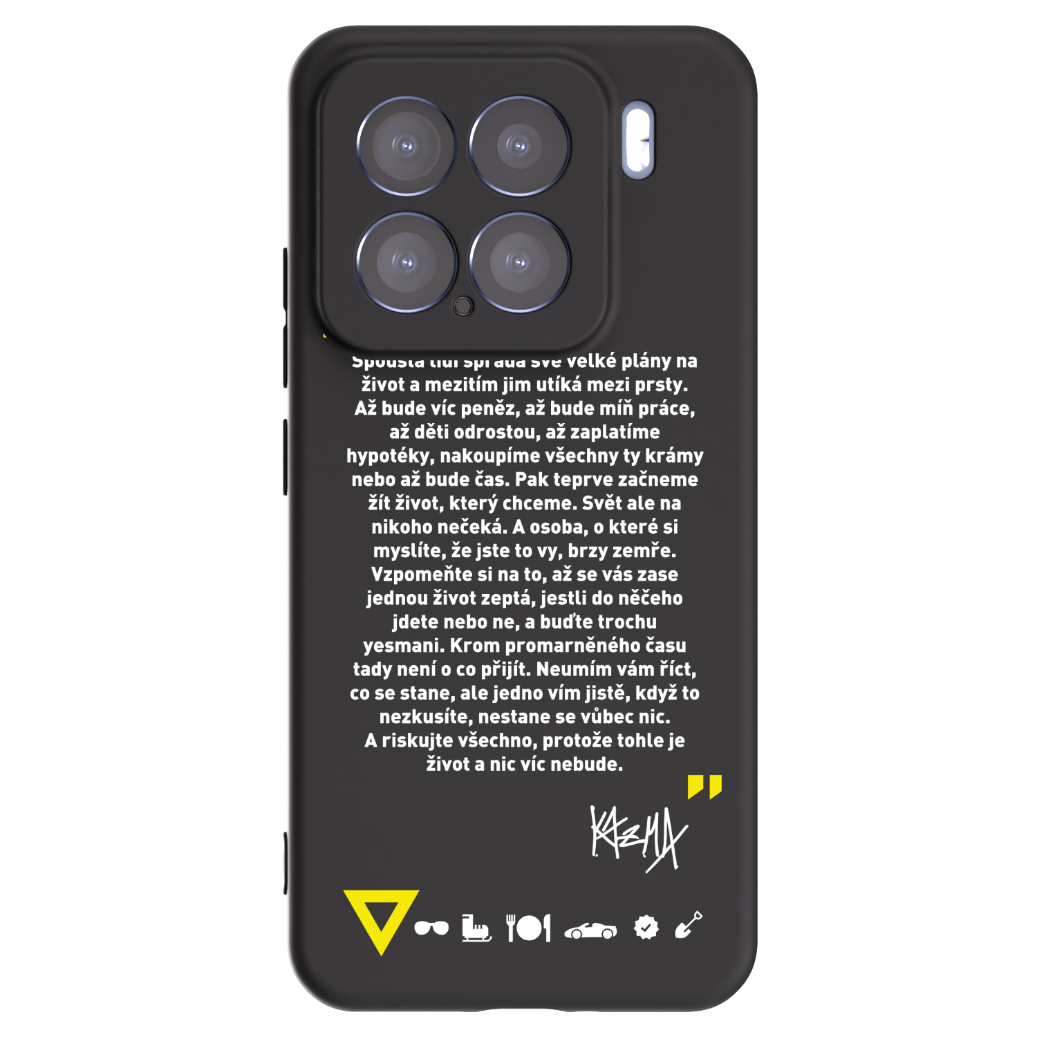 Silikónový čierny obal pre Xiaomi 15 - Kazma - BUĎTE TROCHU YESMANI
