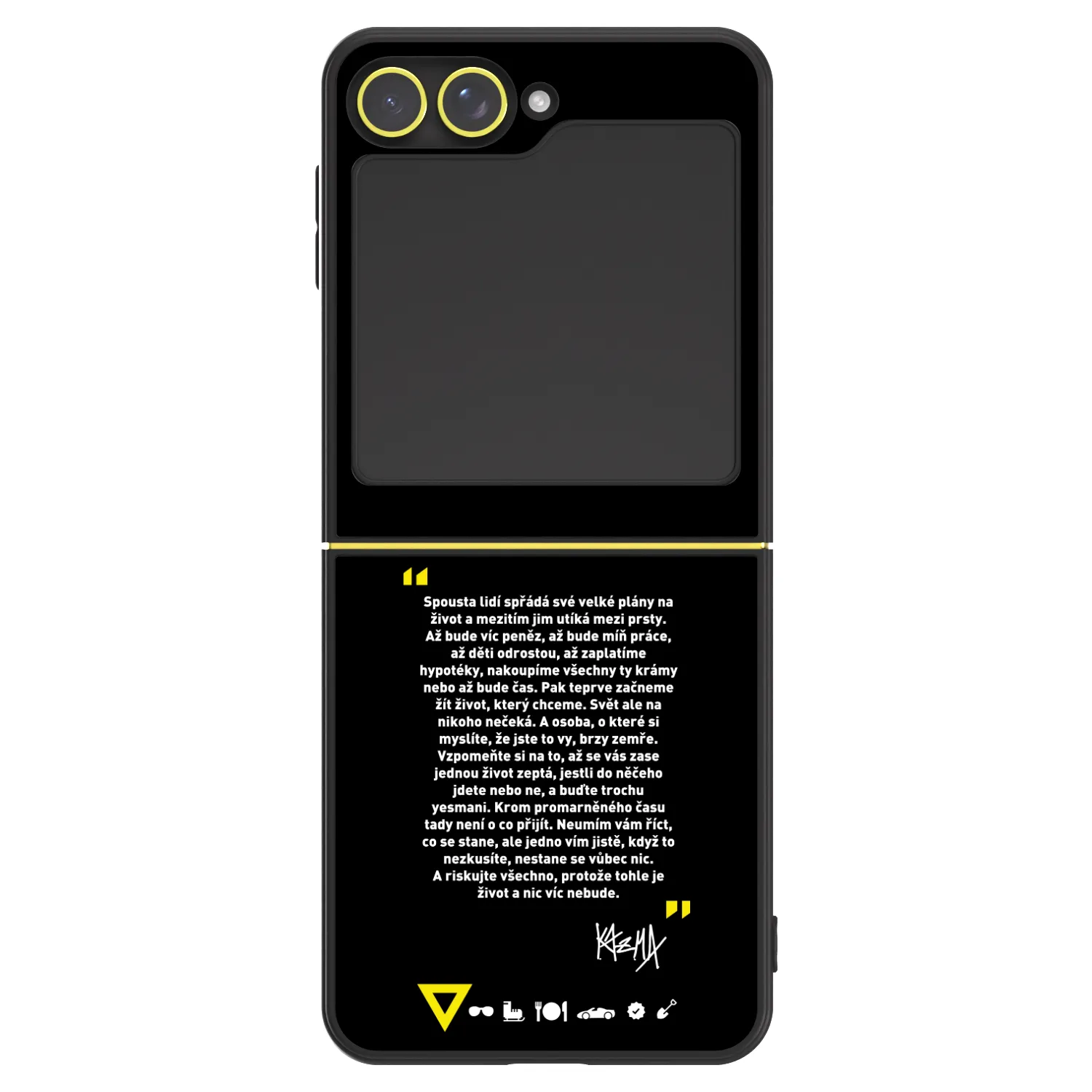Picasee ULTIMATE CASE pro Samsung Galaxy Z Flip6 5G - Kazma - BUĎTE TROCHU YESMANI