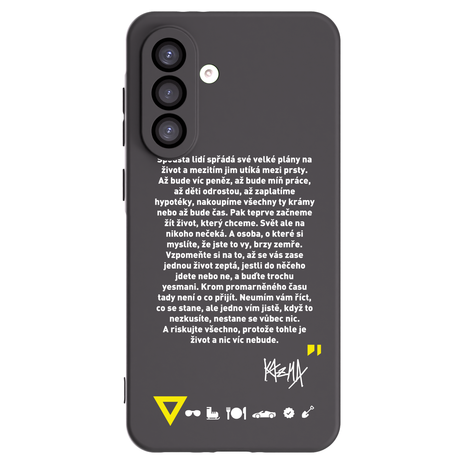 Picasee silikónový čierny obal pre Samsung Galaxy A26 5G A266B - Kazma - BUĎTE TROCHU YESMANI