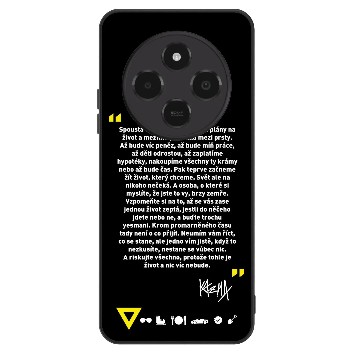 Picasee ULTIMATE CASE pro Xiaomi Poco C75 - Kazma - BUĎTE TROCHU YESMANI