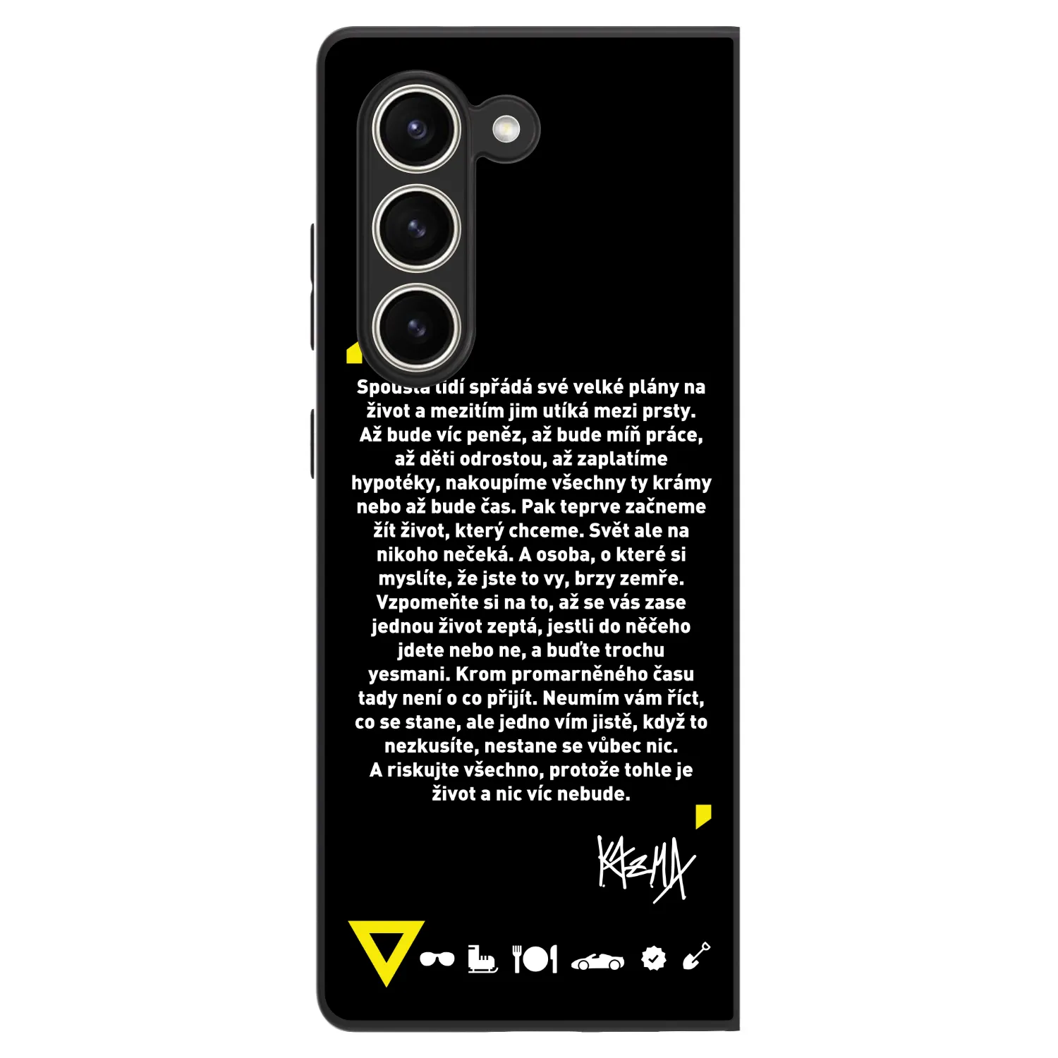 Picasee ULTIMATE CASE pro Samsung Galaxy Z Fold5 5G - Kazma - BUĎTE TROCHU YESMANI