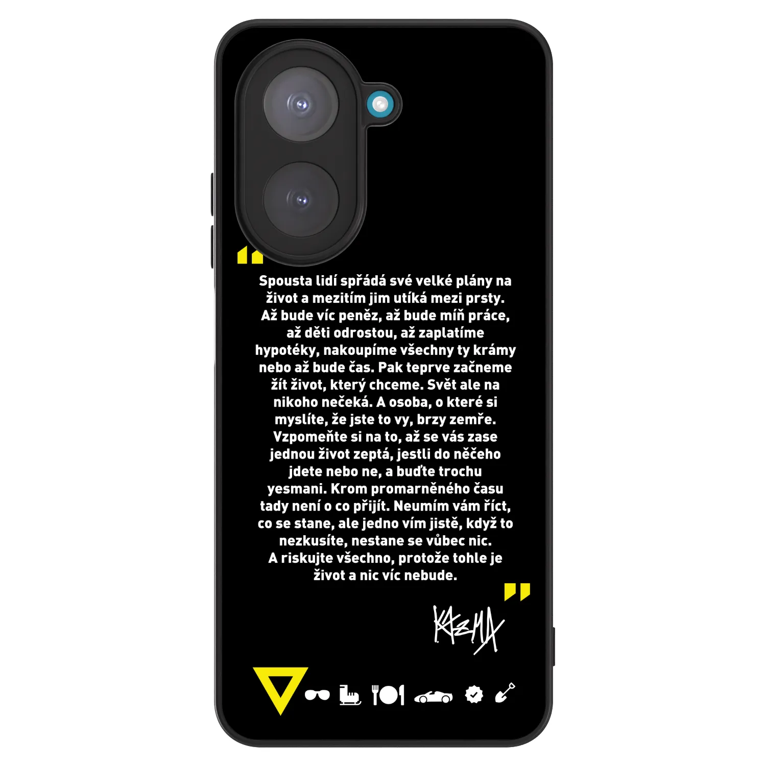 Picasee ULTIMATE CASE pro Xiaomi Redmi A5 - Kazma - BUĎTE TROCHU YESMANI