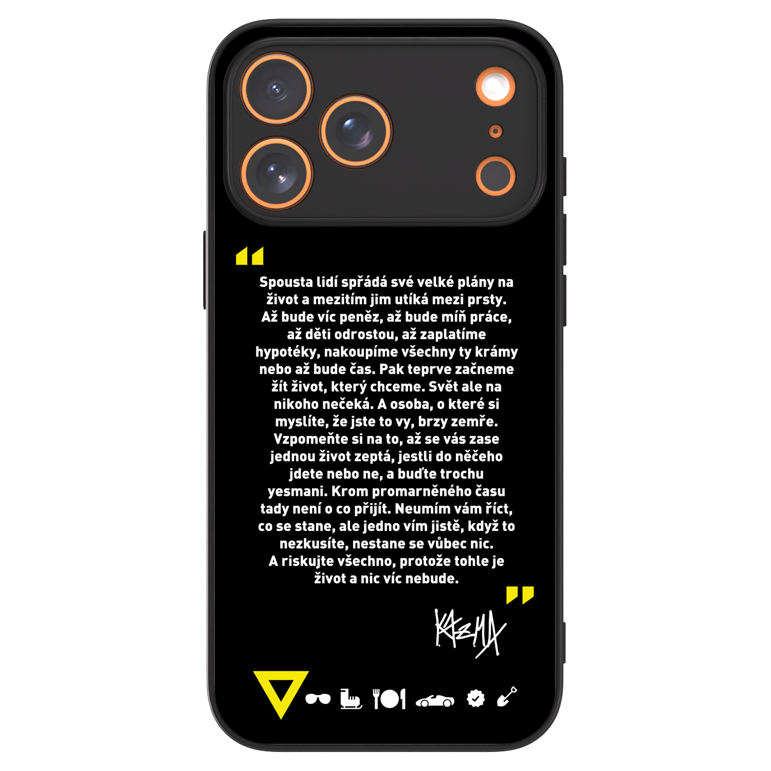 Picasee ULTIMATE CASE MagSafe pro Apple iPhone 17 Pro Max - Kazma - BUĎTE TROCHU YESMANI