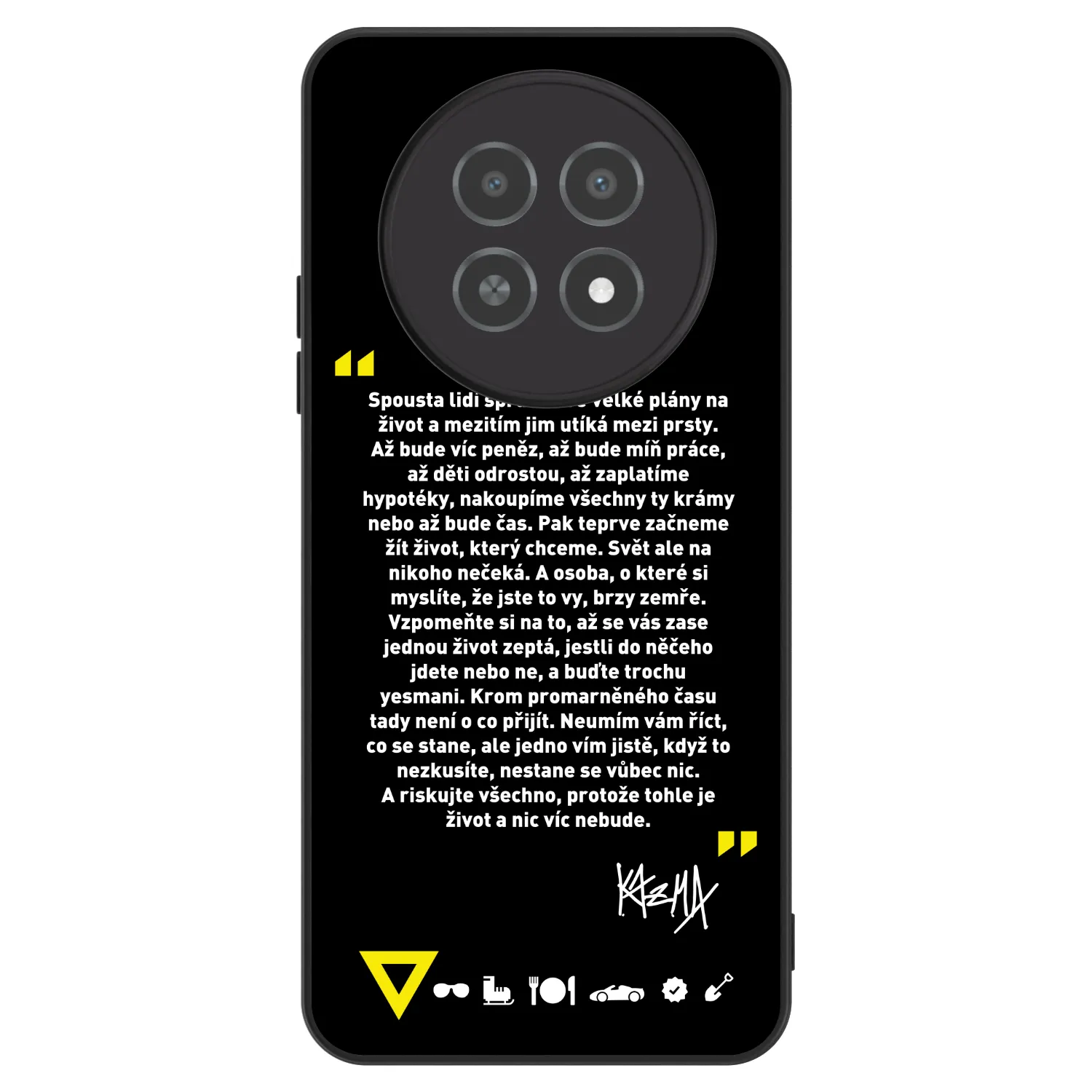 Picasee ULTIMATE CASE pro Realme 12X - Kazma - BUĎTE TROCHU YESMANI