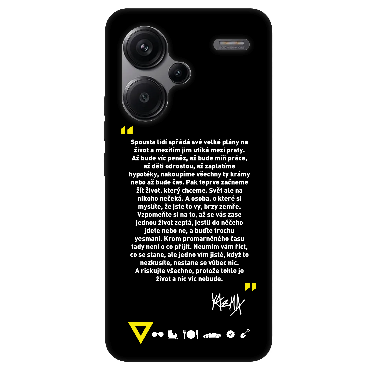 Picasee Fashion Case pre Xiaomi Redmi Note 13 Pro+ 5G - Kazma - BUĎTE TROCHU YESMANI