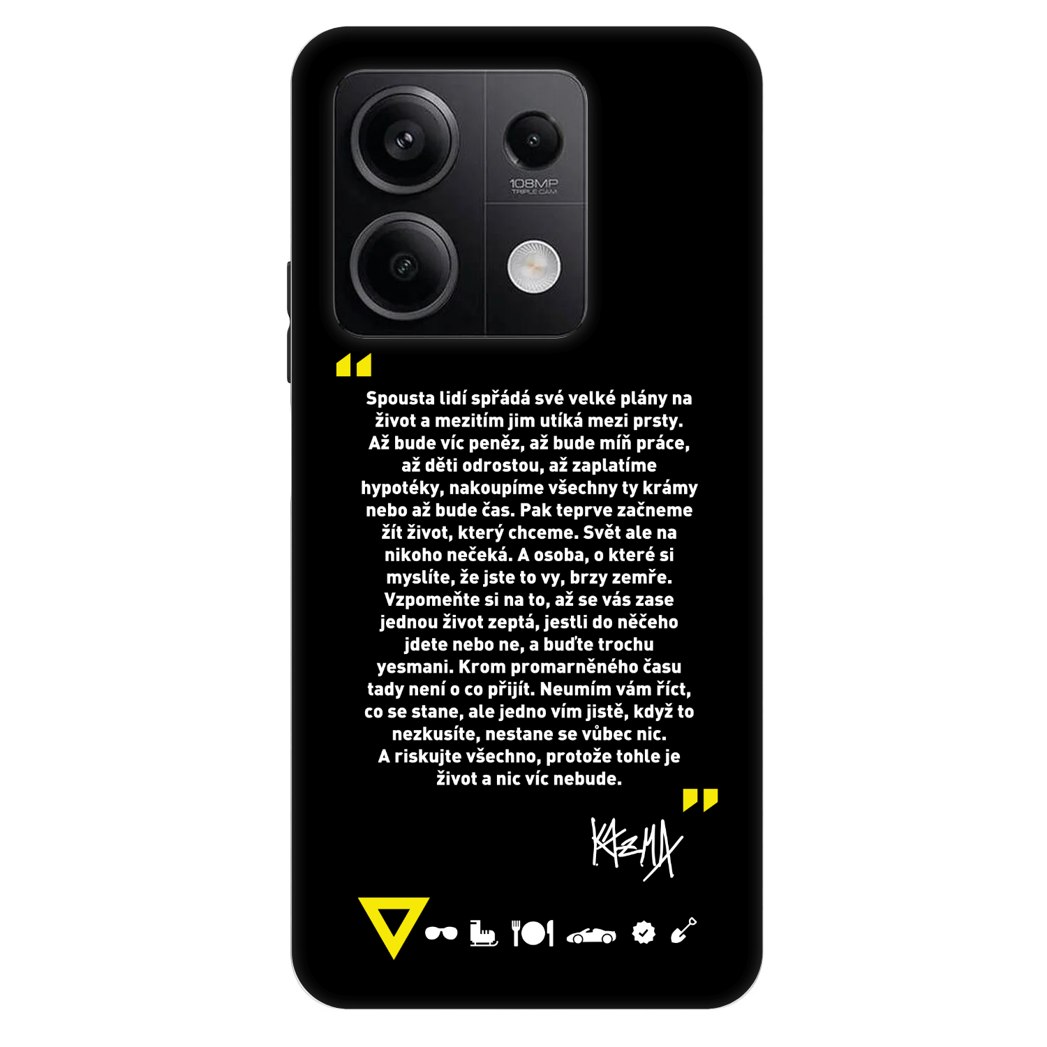 Picasee Fashion Case pre Xiaomi Redmi Note 13 5G - Kazma - BUĎTE TROCHU YESMANI