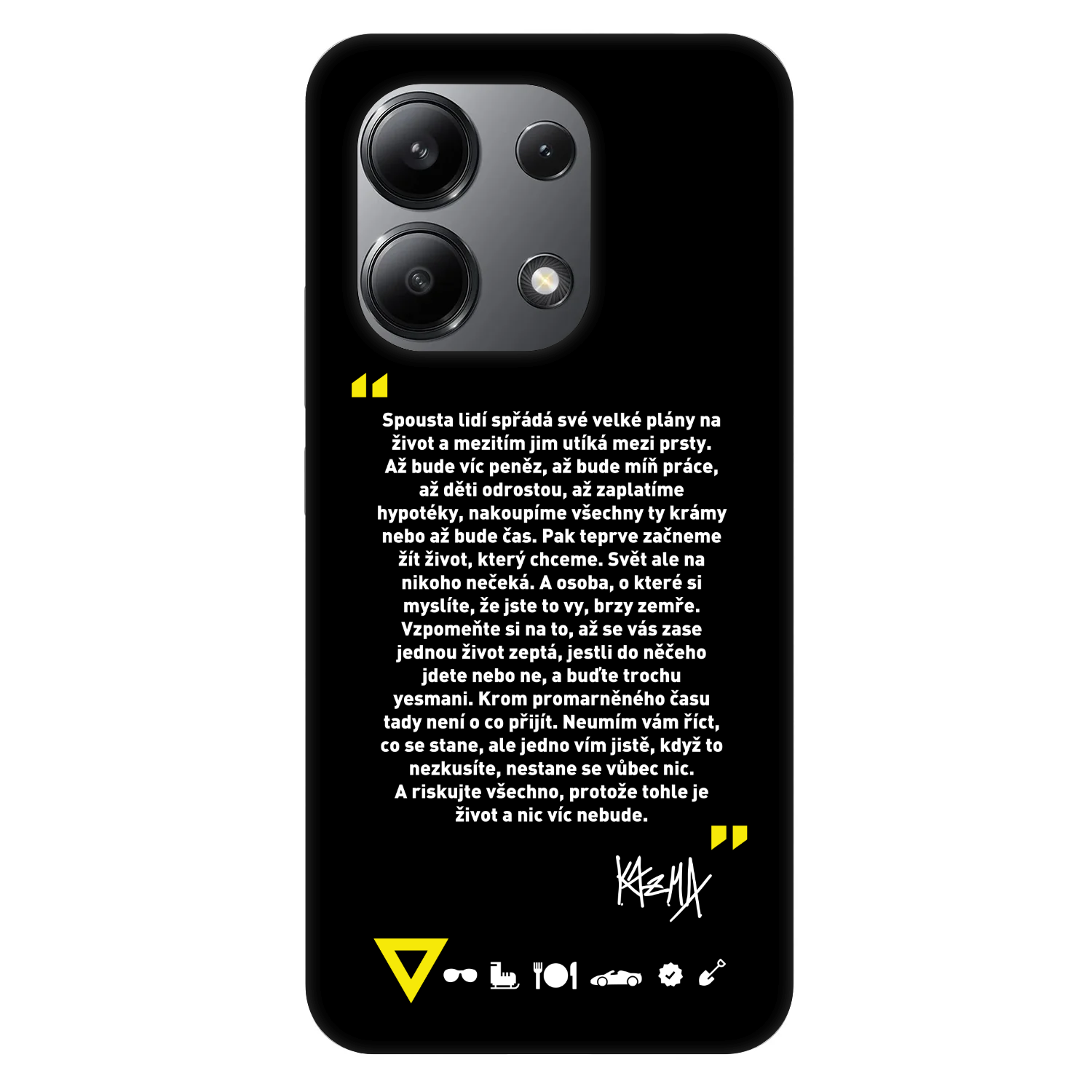 Picasee Fashion Case pre Xiaomi Redmi Note 13 4G - Kazma - BUĎTE TROCHU YESMANI