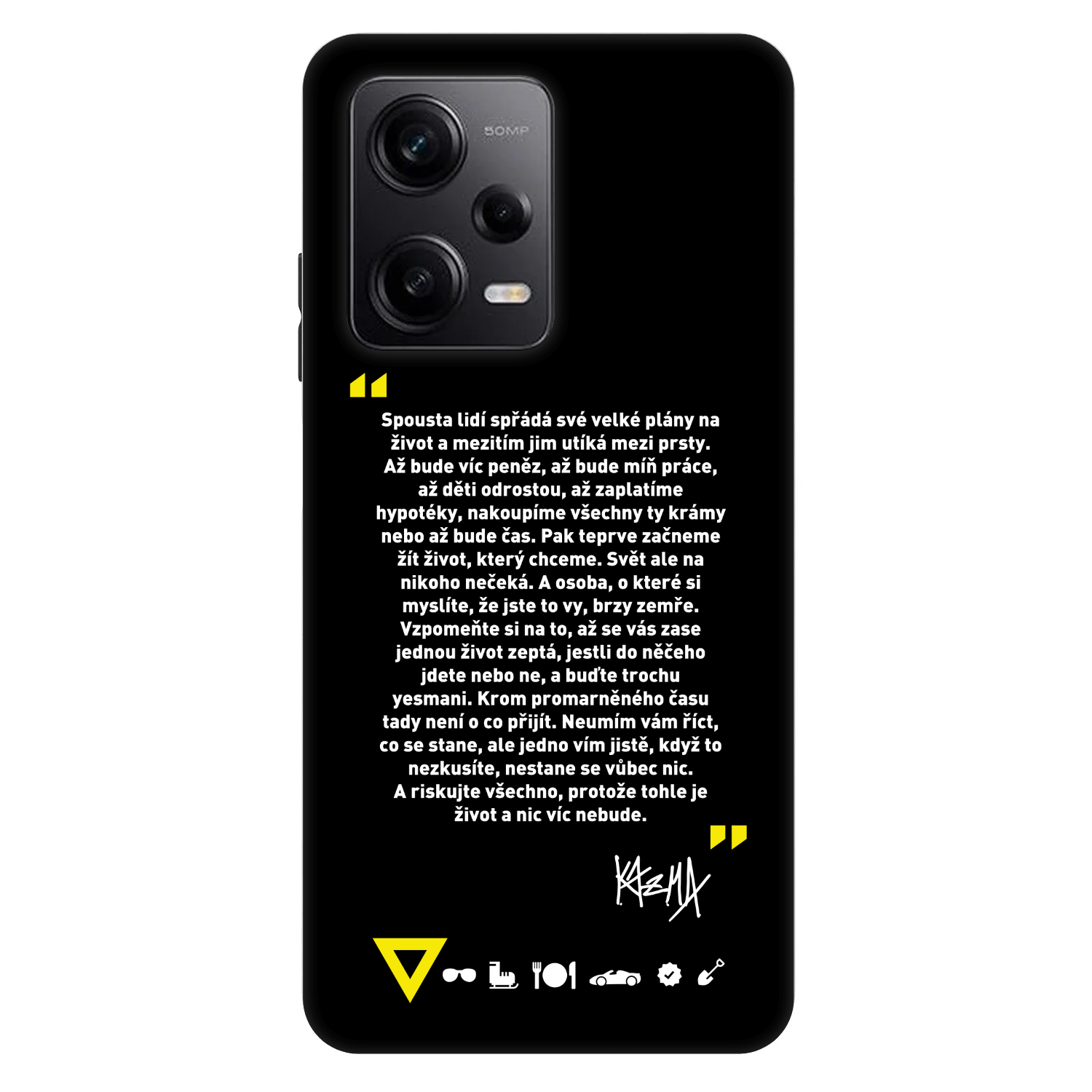 Picasee Fashion Case pre Xiaomi Redmi Note 12 Pro+ 5G - Kazma - BUĎTE TROCHU YESMANI