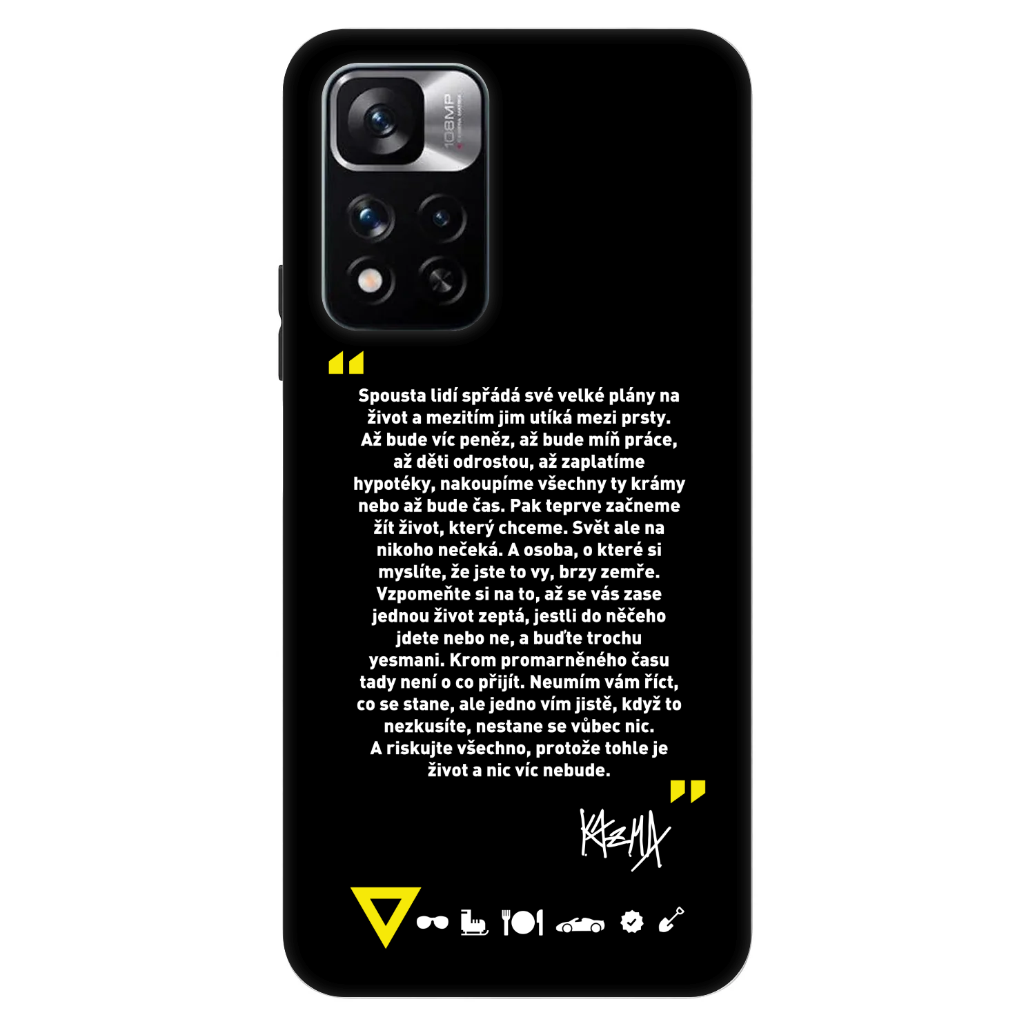 Picasee Fashion Case pre Xiaomi Redmi Note 11 Pro - Kazma - BUĎTE TROCHU YESMANI