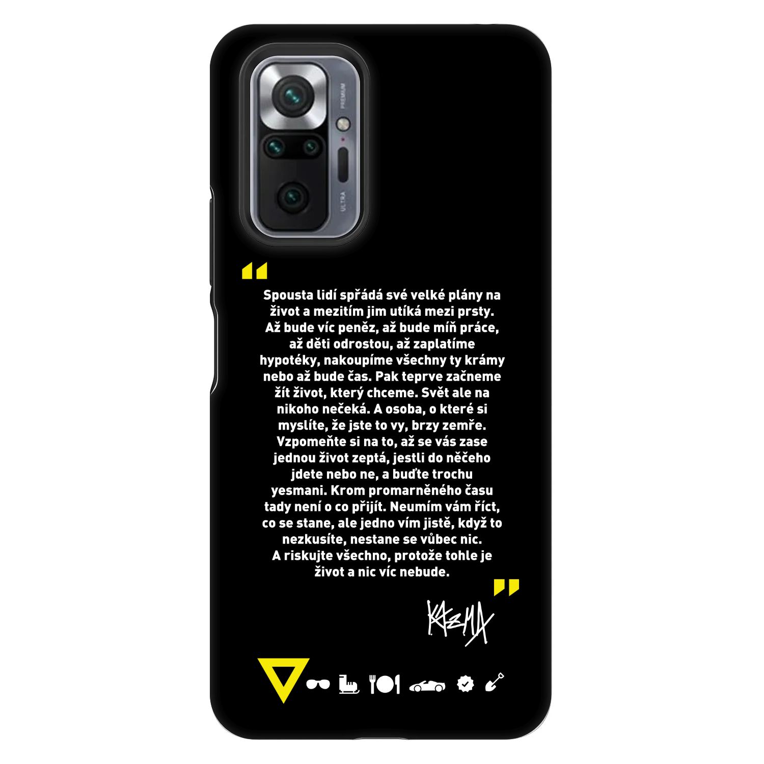 Picasee Fashion Case pre Xiaomi Redmi Note 10 Pro - Kazma - BUĎTE TROCHU YESMANI