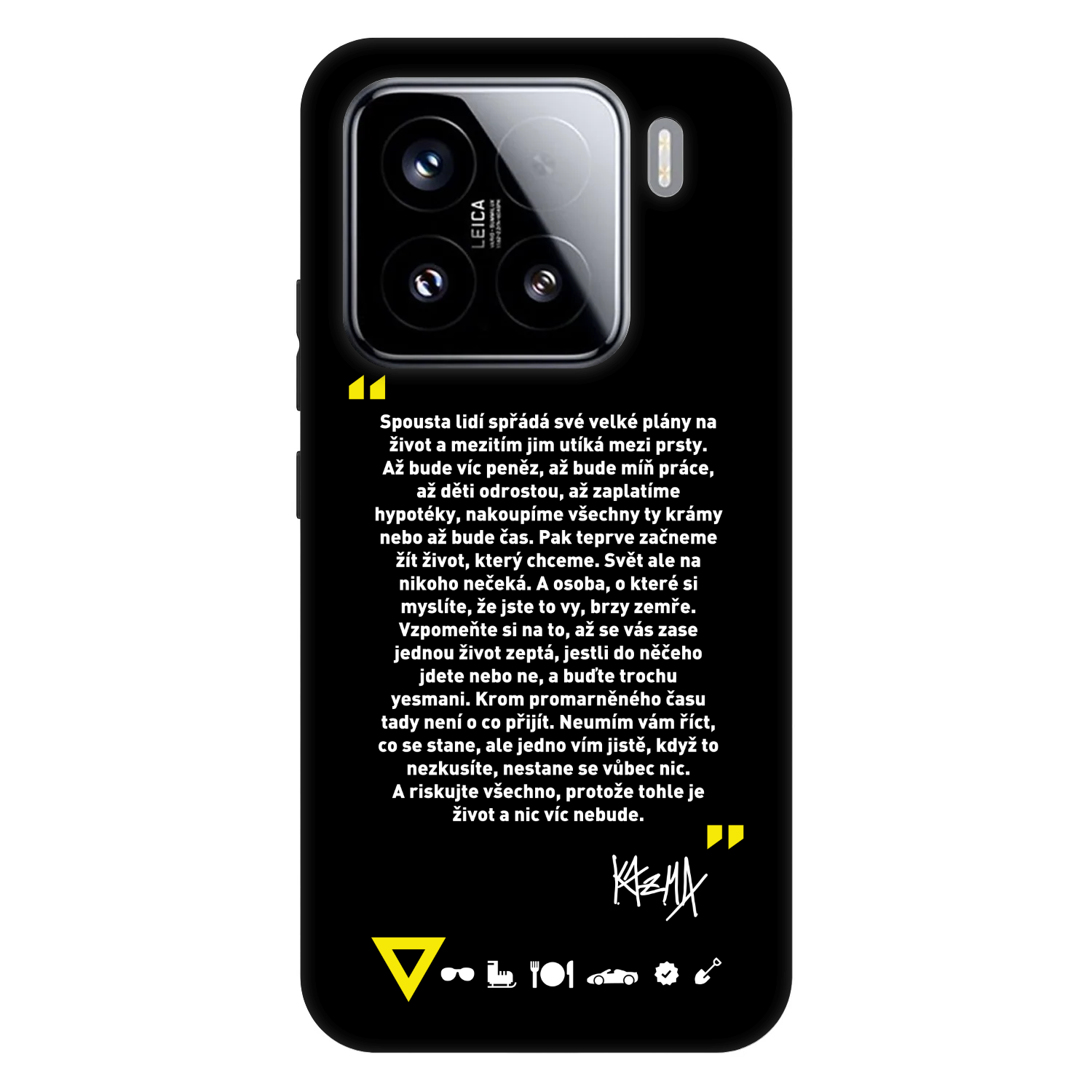 Fashion Case pre Xiaomi 15 - Kazma - BUĎTE TROCHU YESMANI