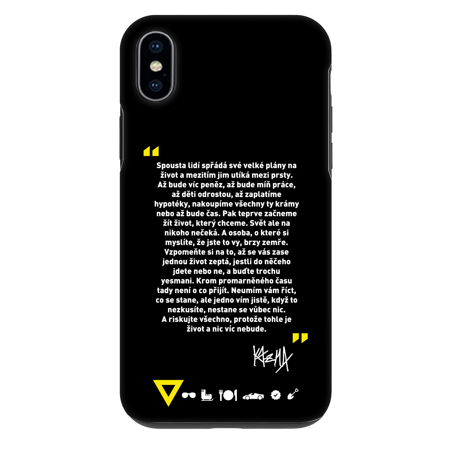 Picasee Fashion Case pre Apple iPhone XS Max - Kazma - BUĎTE TROCHU YESMANI