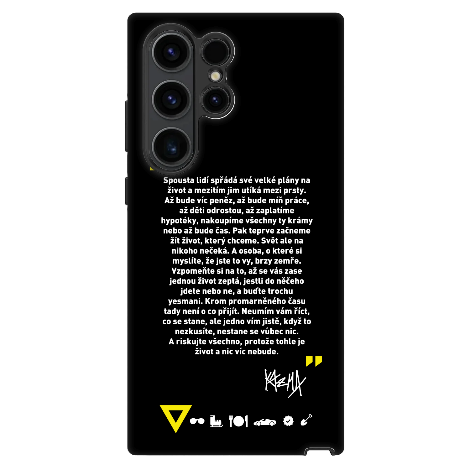 Picasee Fashion Case pre Samsung Galaxy S23 Ultra 5G - Kazma - BUĎTE TROCHU YESMANI