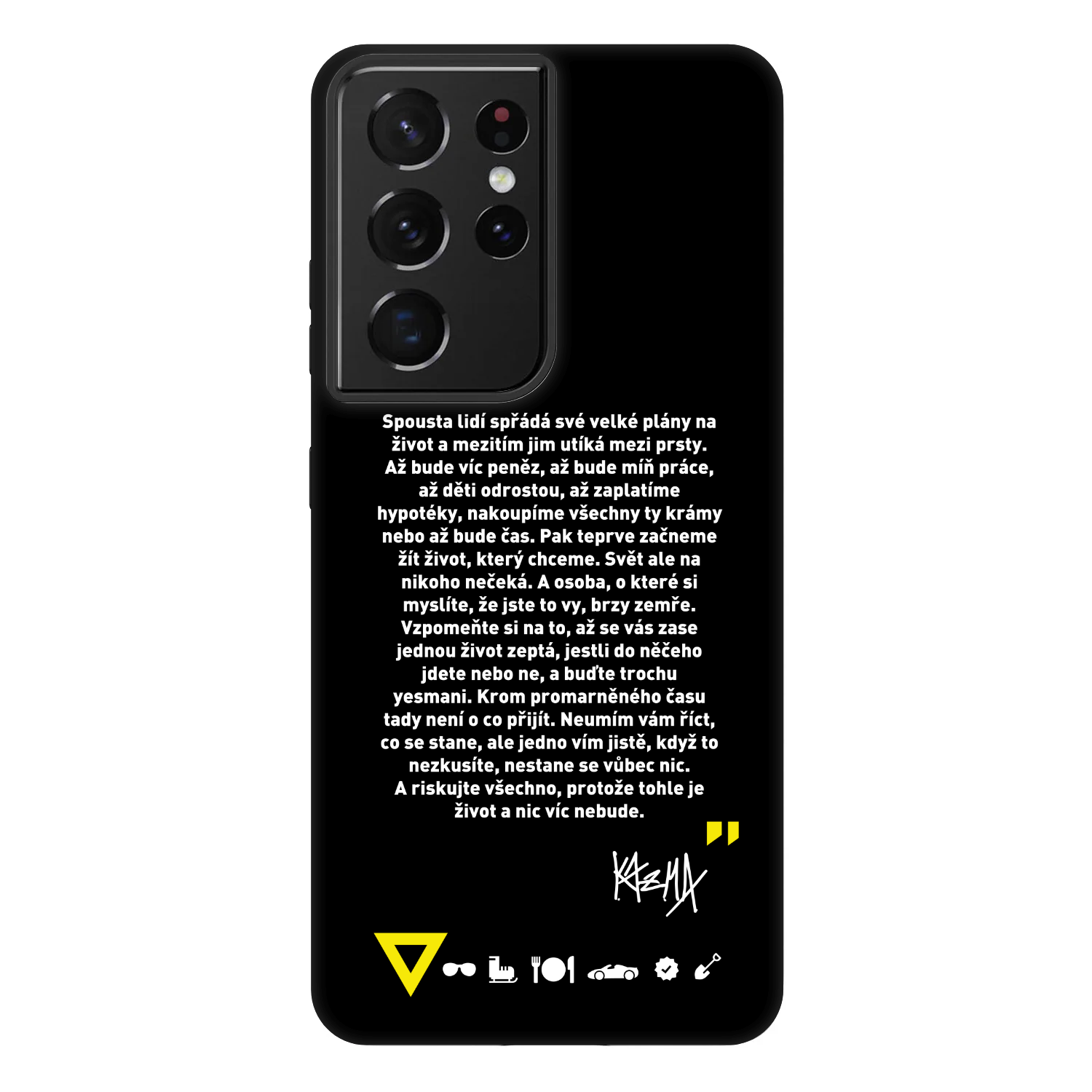 Picasee Fashion Case pre Samsung Galaxy S21 Ultra 5G G998B - Kazma - BUĎTE TROCHU YESMANI